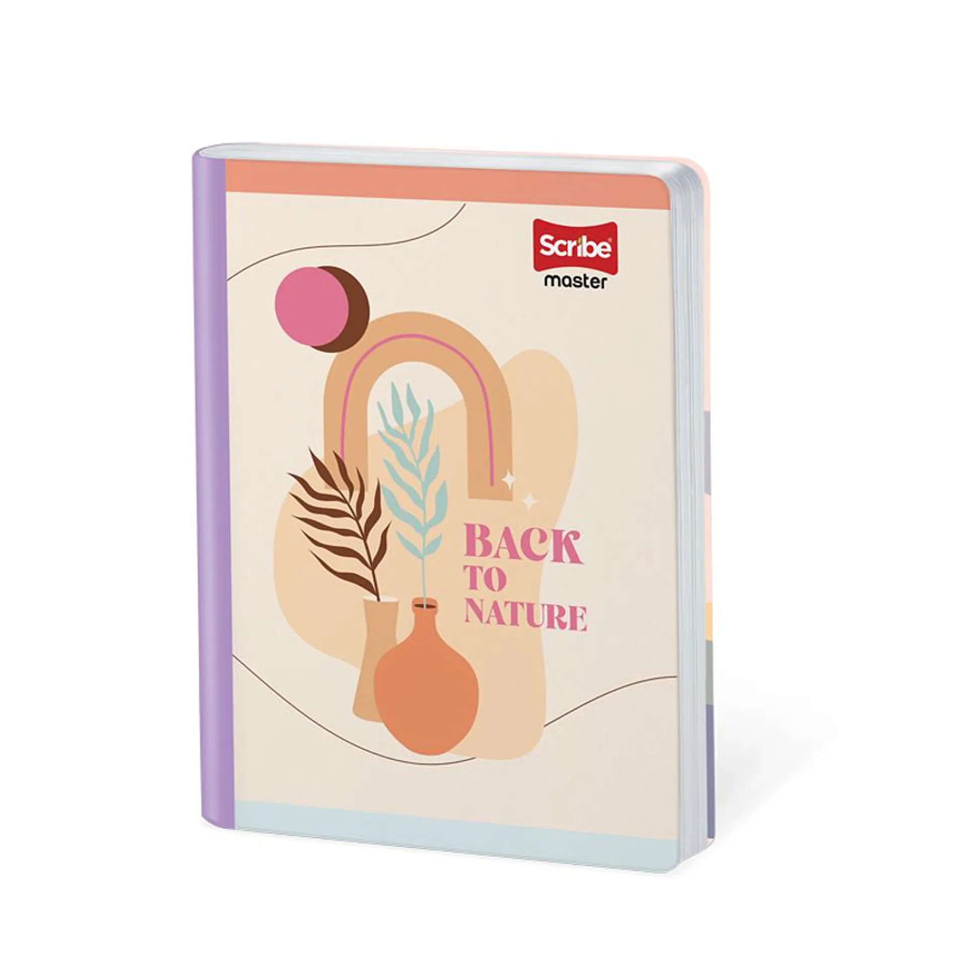 Cuaderno Cosido Master Femenino 50 Hojas Cuadros