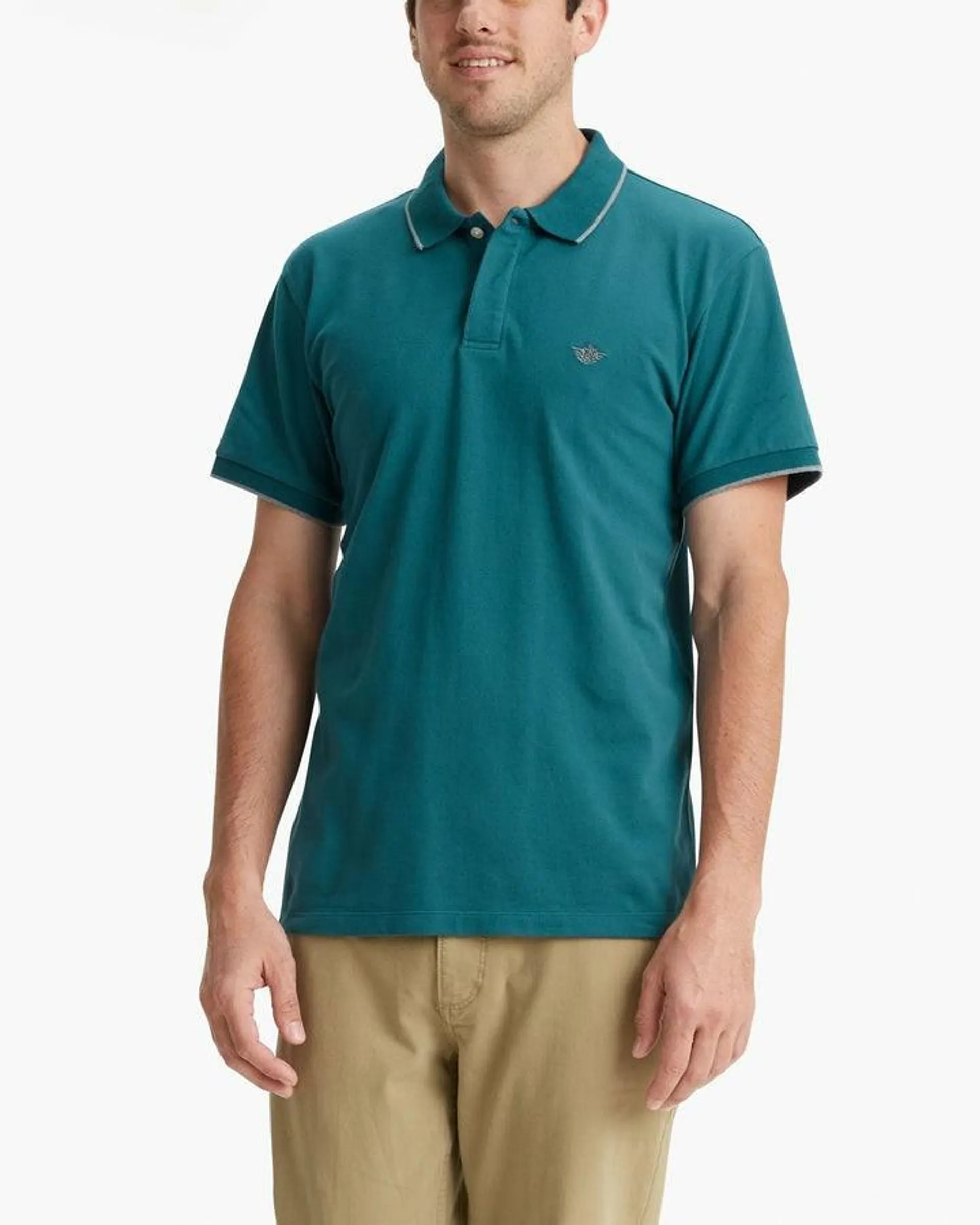 Camisa Polo Dockers Versatile Polo Shirts,Slim Fit Hombre Verde | QPSXG4628