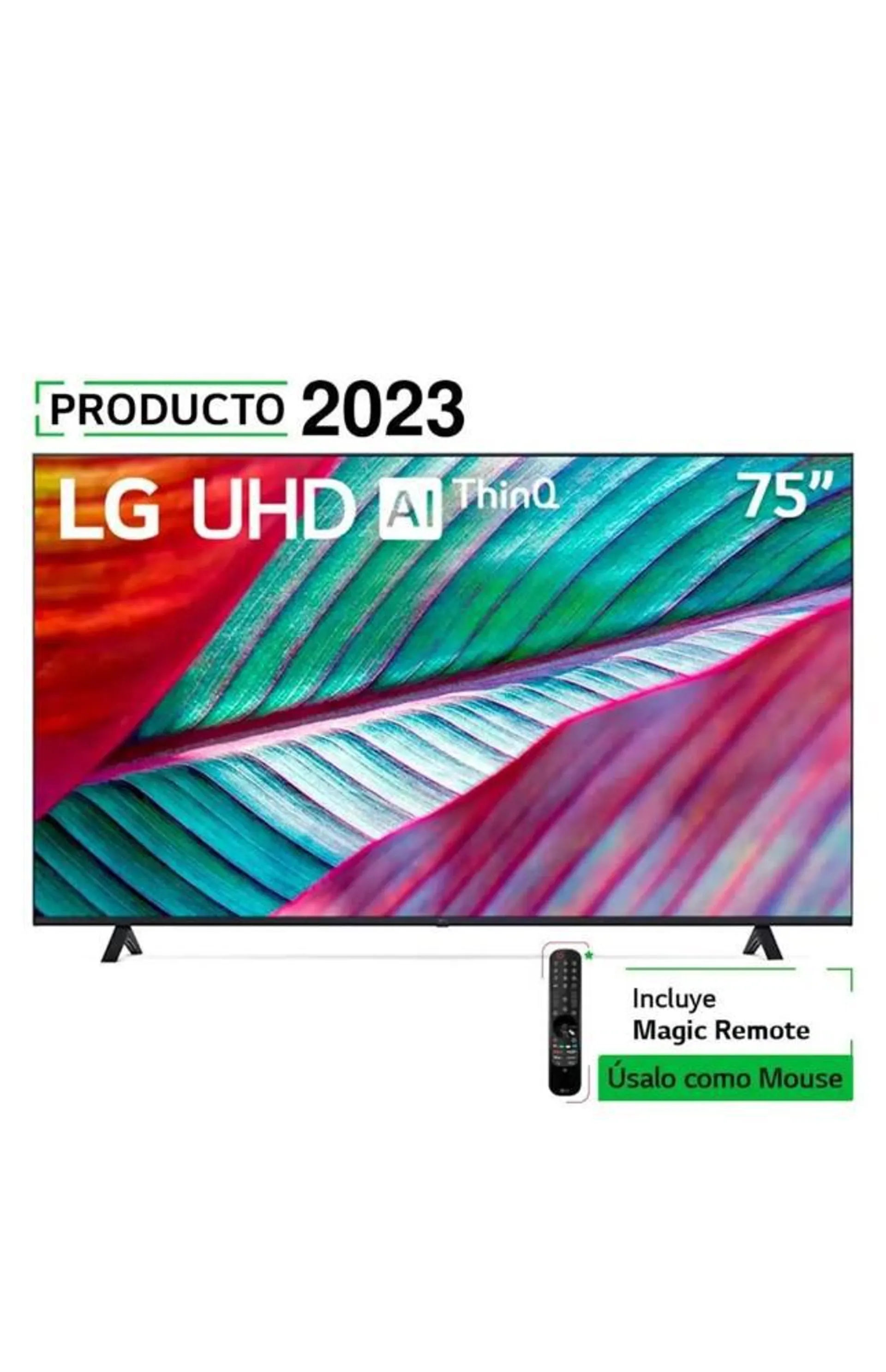 TV LG 75" Smart Tv 4k UHD Ai ThinQ + Control Magic