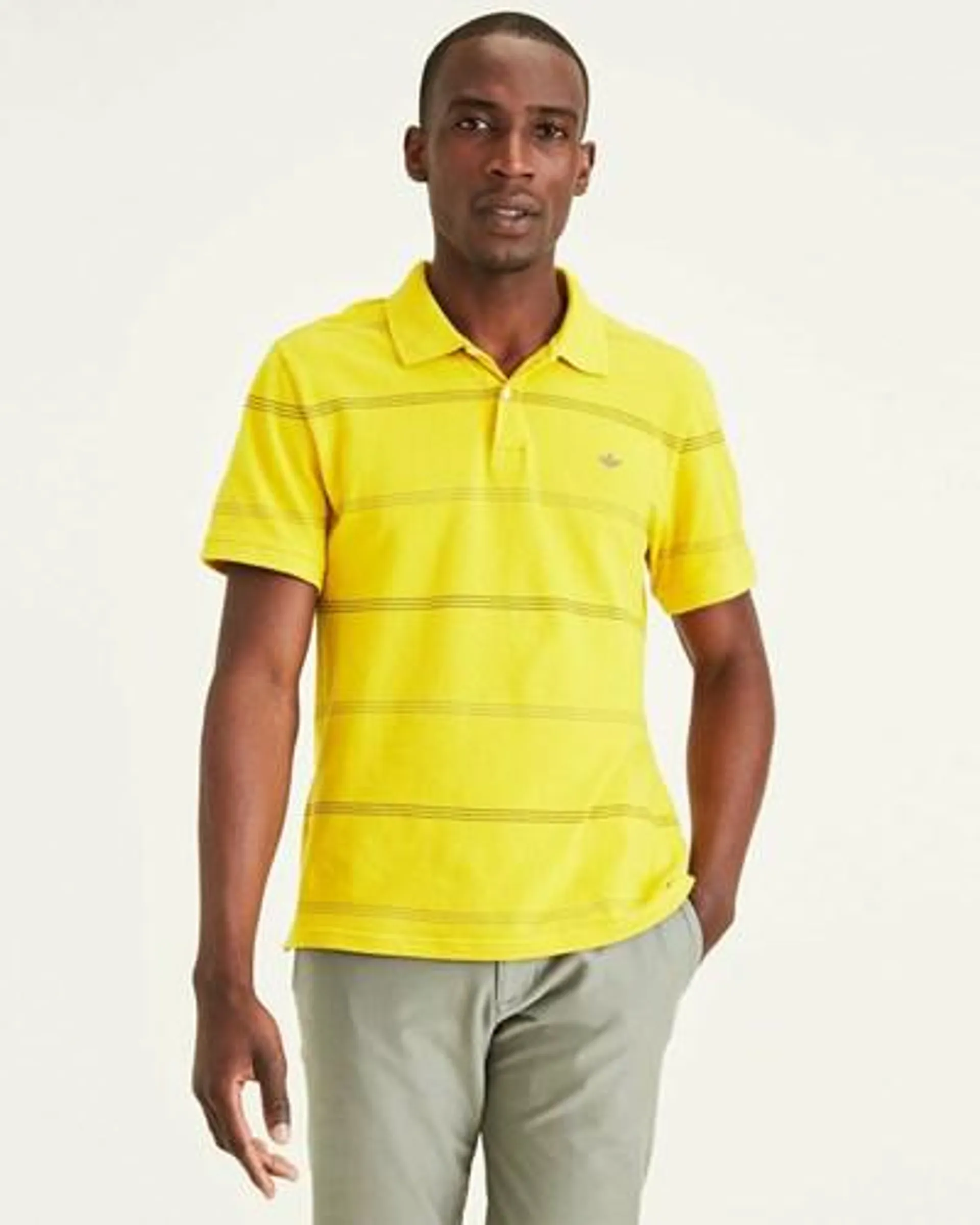 Camisa Polo Dockers Rib Collar Polo Shirts,Slim Fit Hombre Amarillo | BNYXK4520