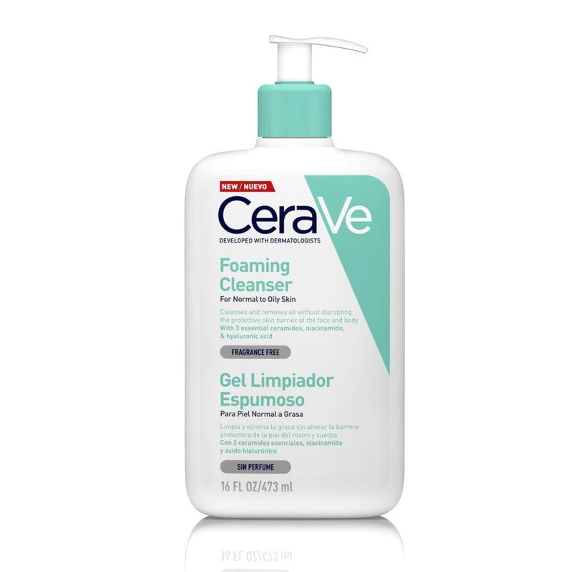 Cerave Gel Limpiador Espumoso Fcox473Ml