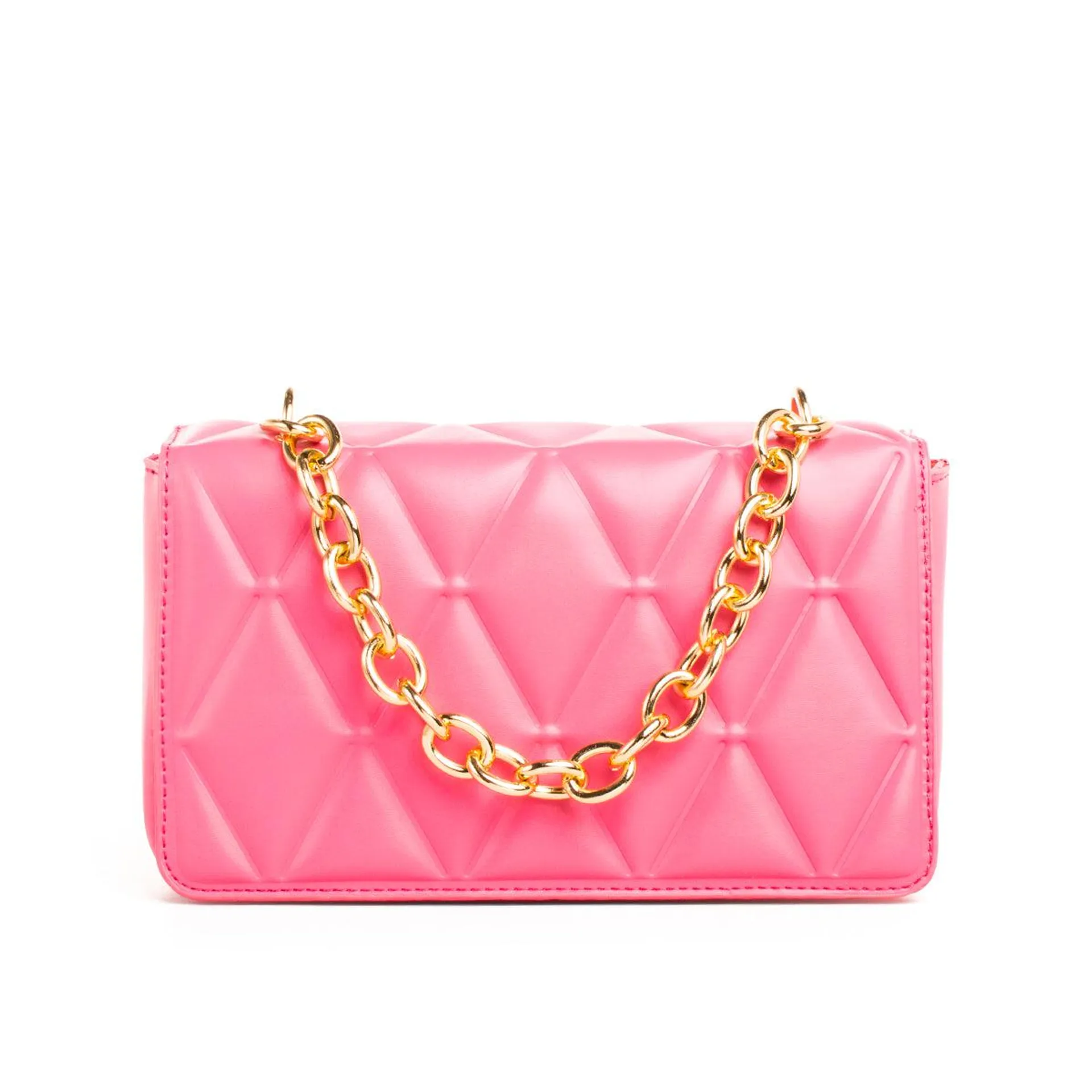 Bolso tipo bandolera color fucsia, para dama