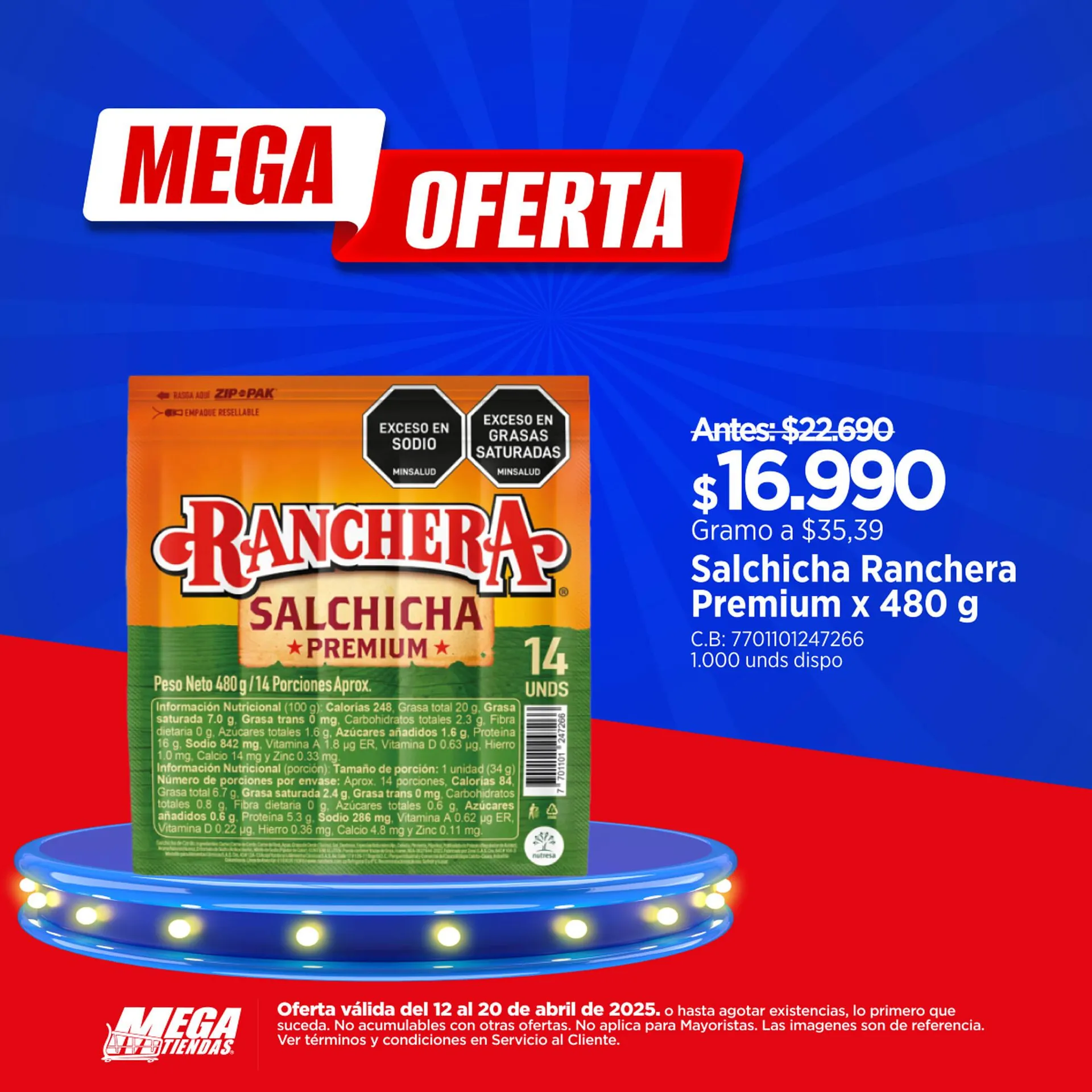 Catalogo de Catálogo MegaTiendas 14 de abril al 20 de abril 2025 - Pag 3