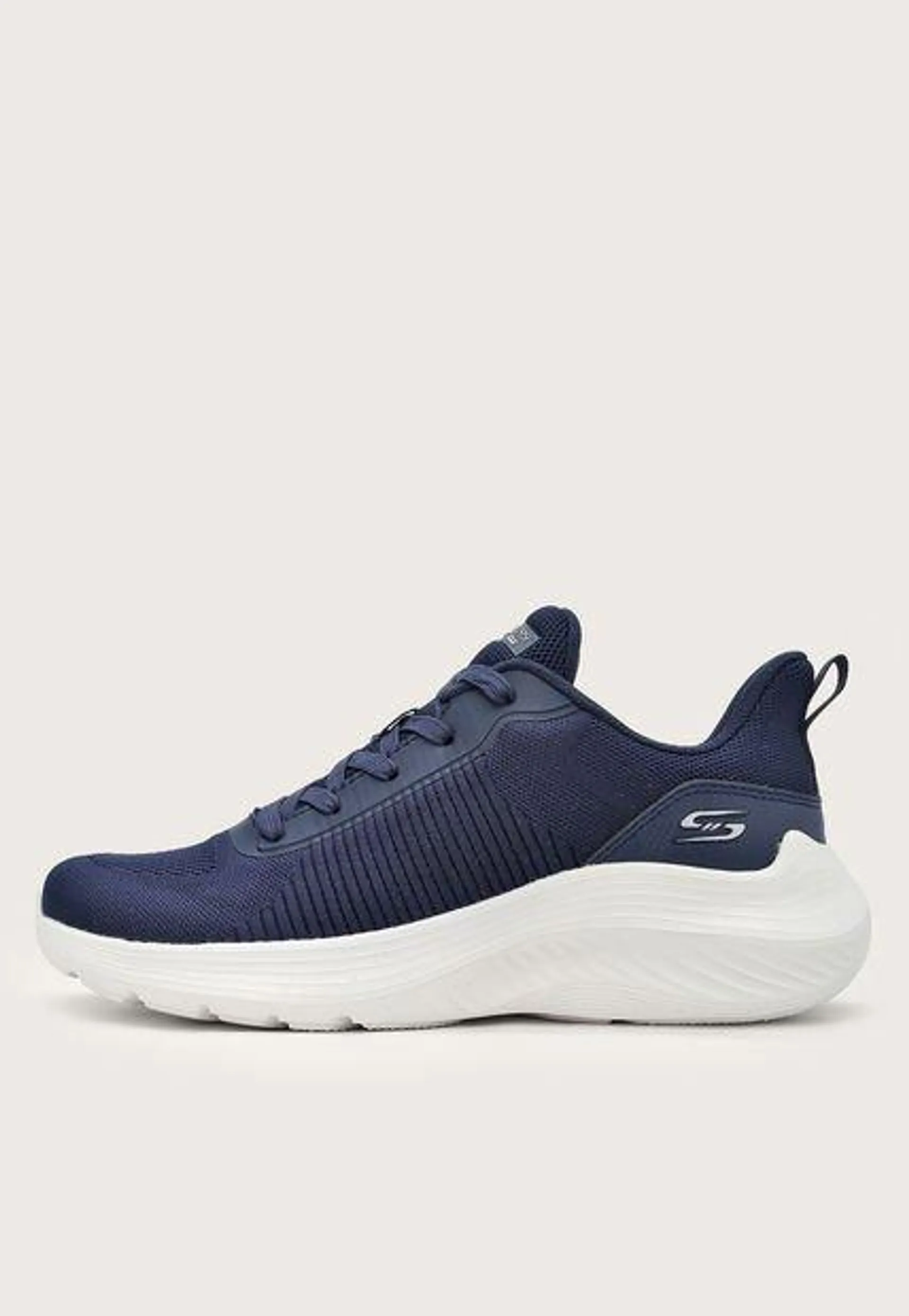 Tenis Lifestyle Azul Navy-Marfil Skechers Bobs Squad Waves