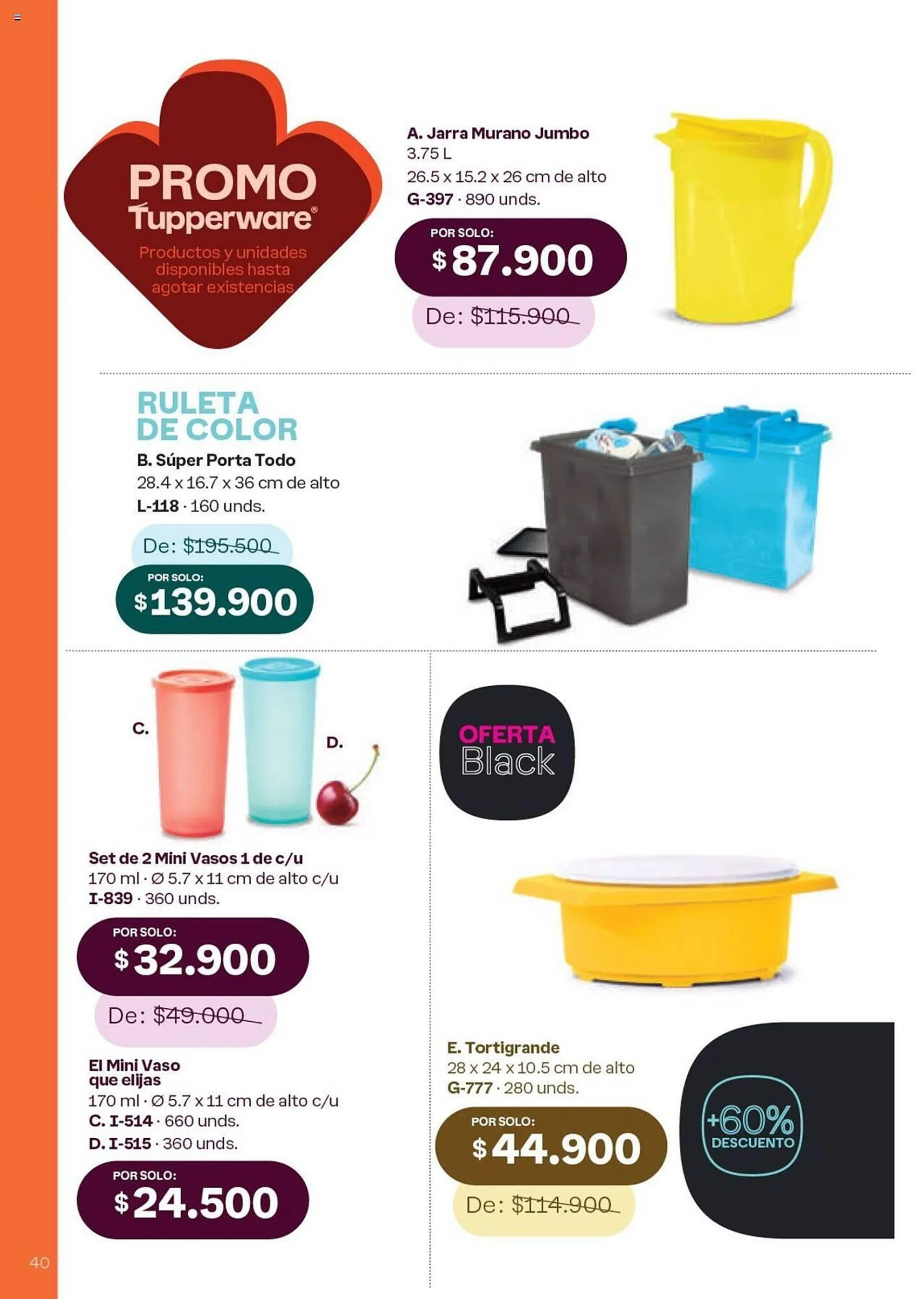 Catalogo de Catálogo Tupperware 4 de octubre al 31 de octubre 2024 - Pag 40