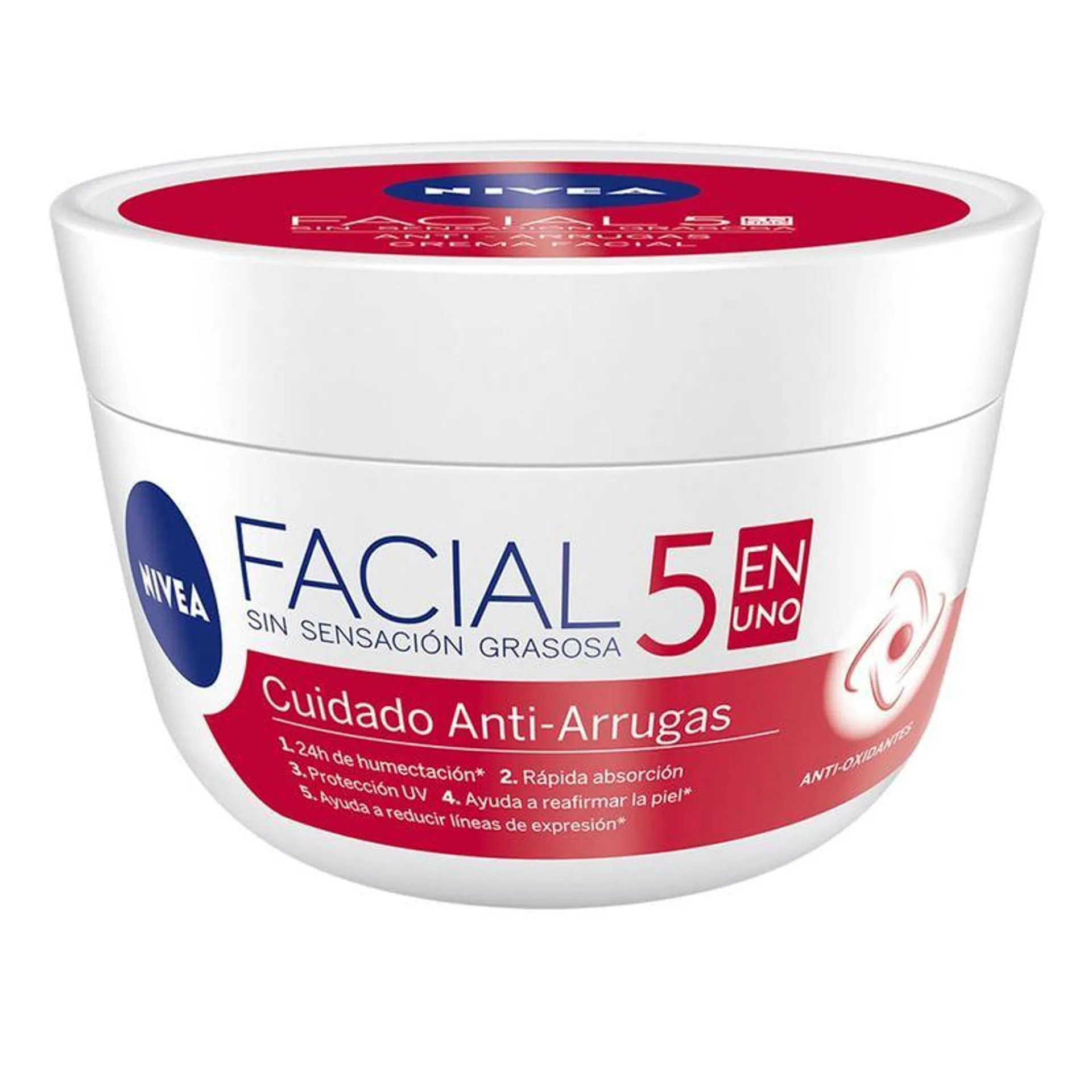 Crema Nivea Facial Cuidado Antiarrugas 5 En 1 X100ml