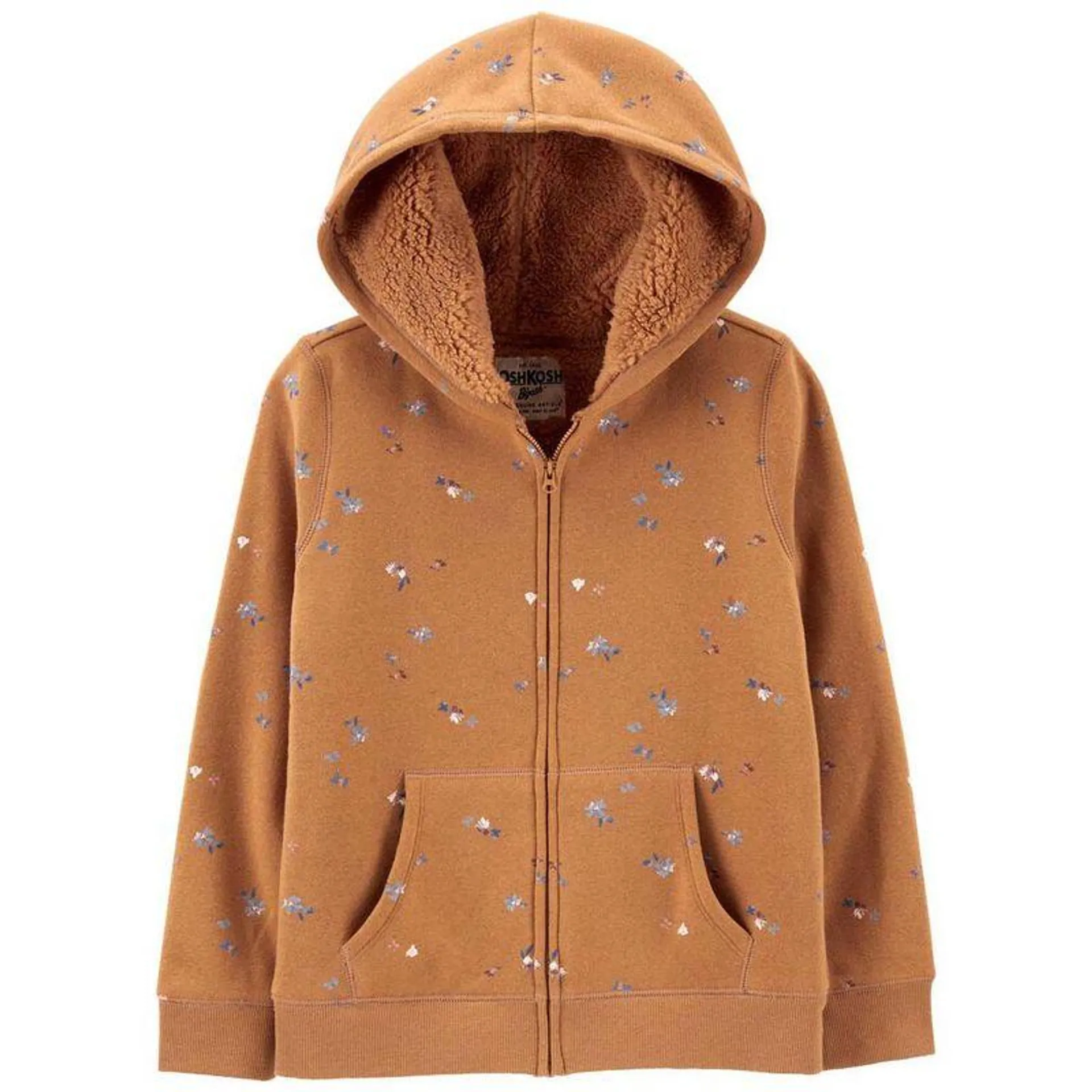 Buzo Café Fleece Niña Talla 8