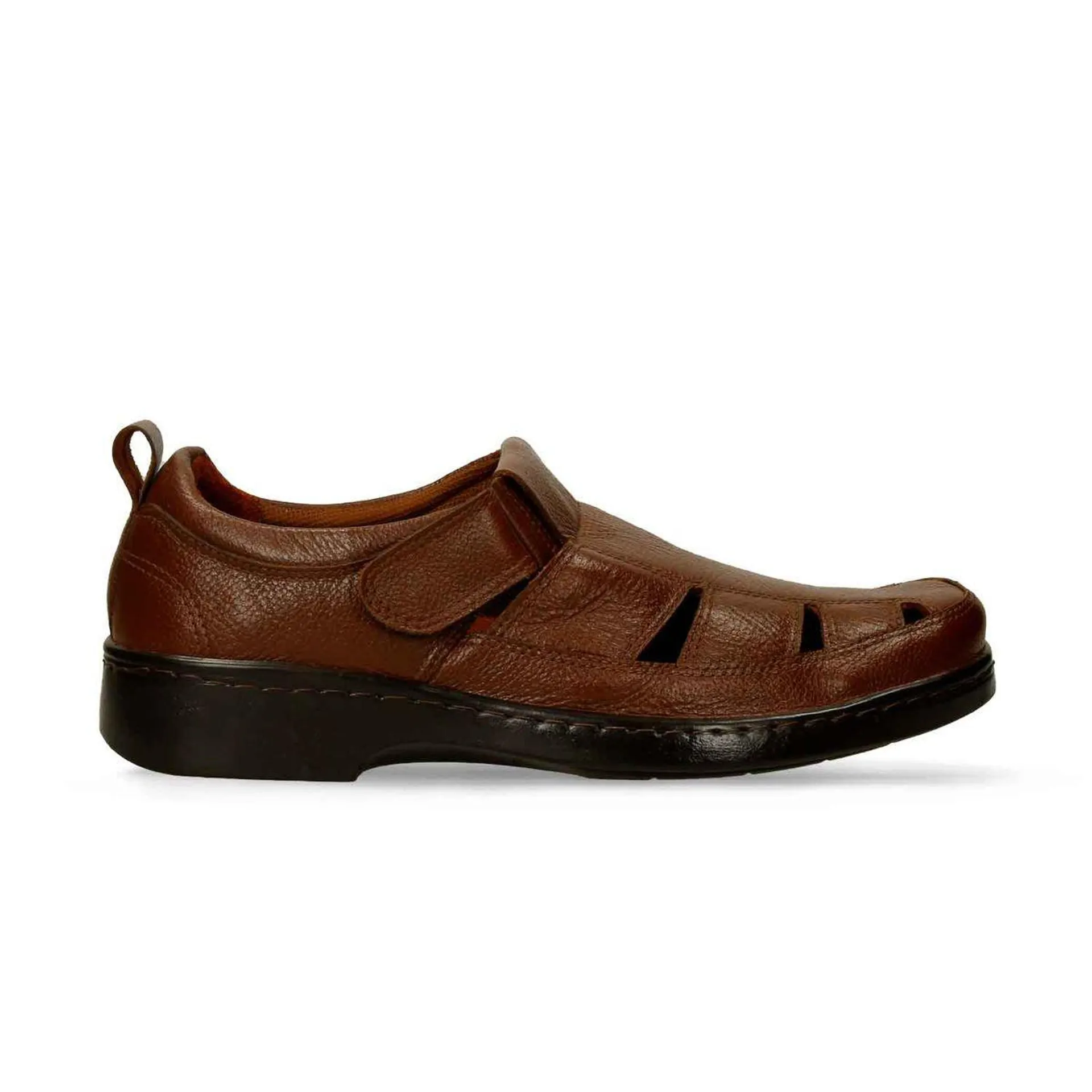 Sandalias Café Bata Comfit Josue Velcro Hombre