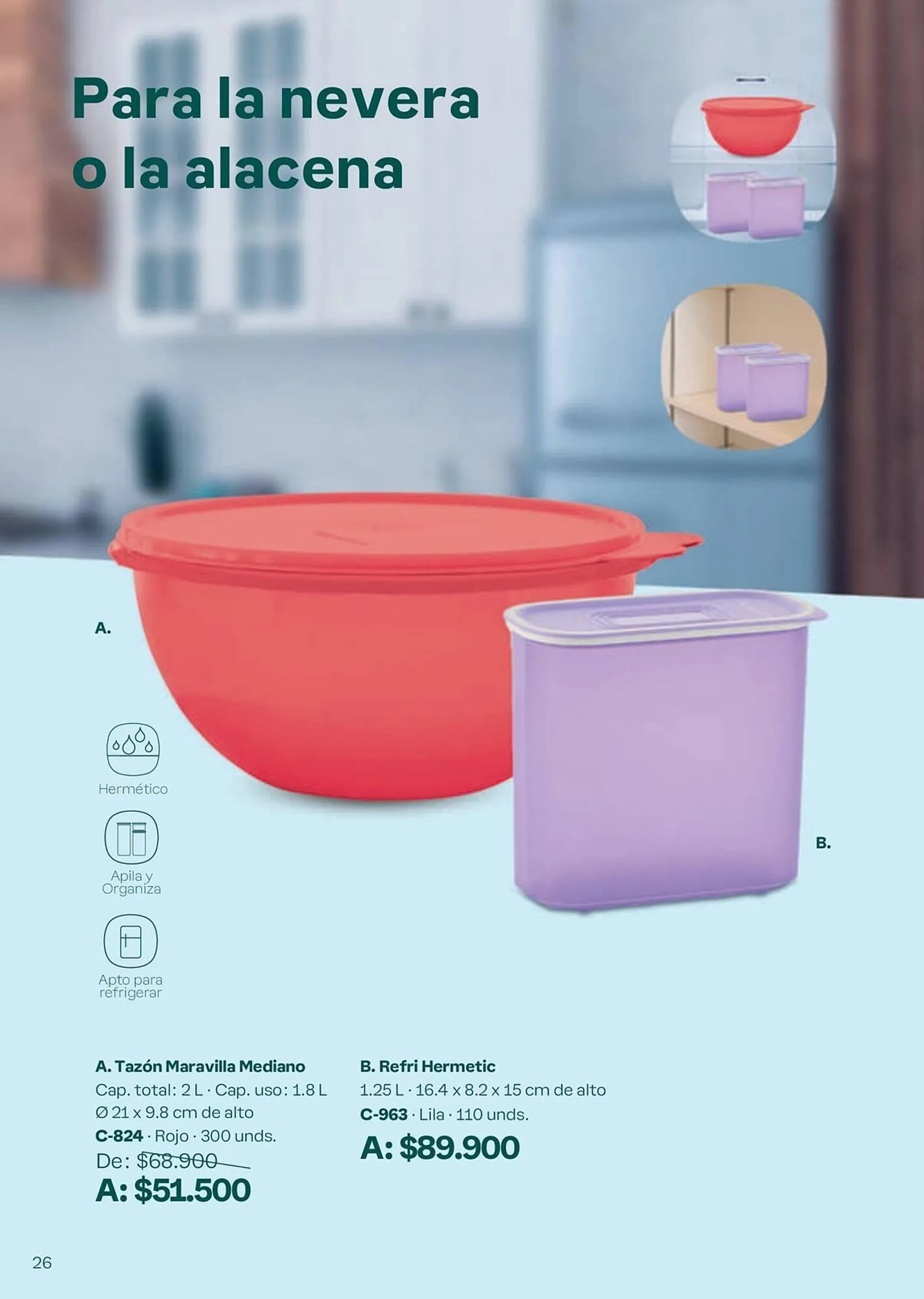 Catalogo de Catálogo Tupperware 6 de septiembre al 3 de octubre 2024 - Pag 26