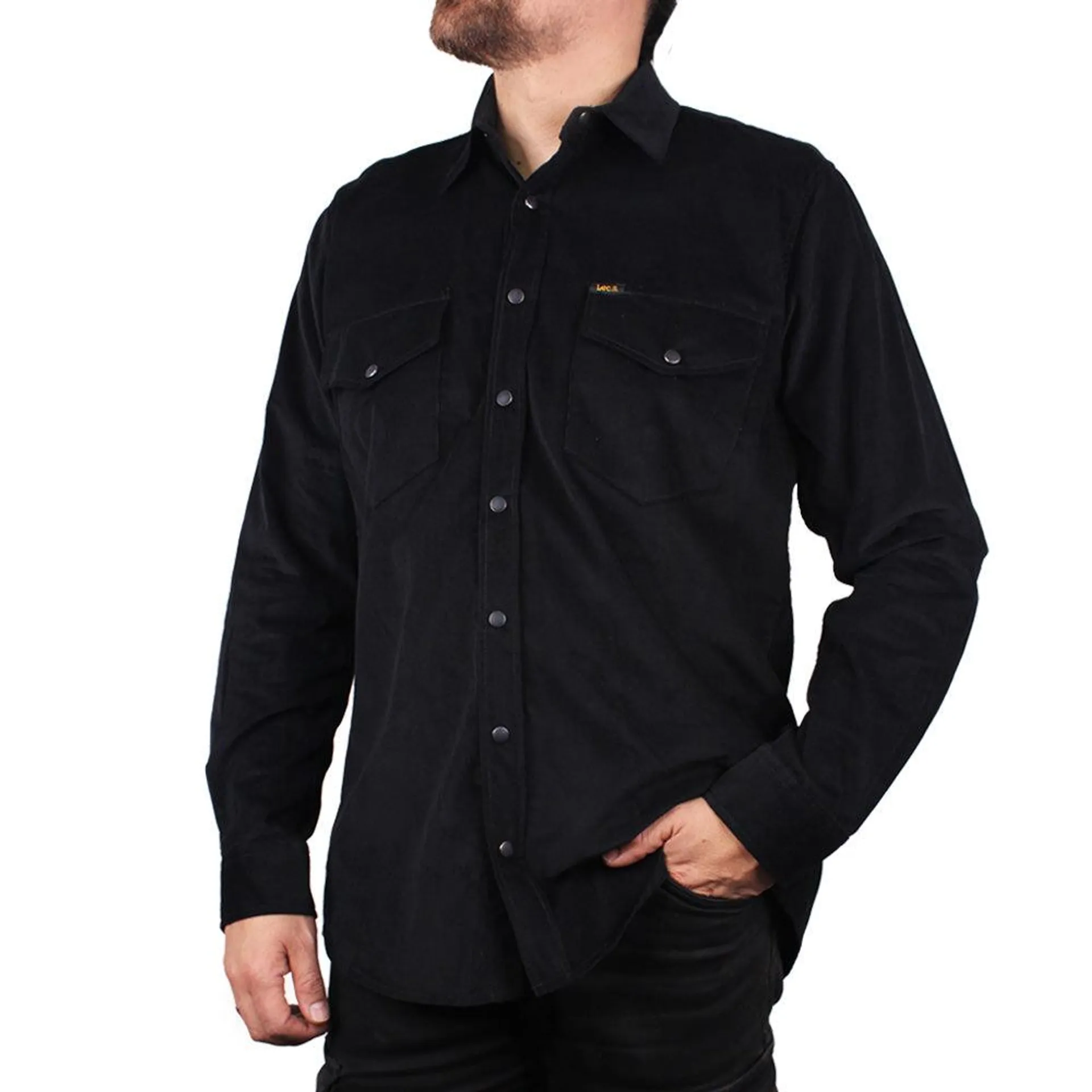 Camisa En Pana Hombre Lec Lee Negro