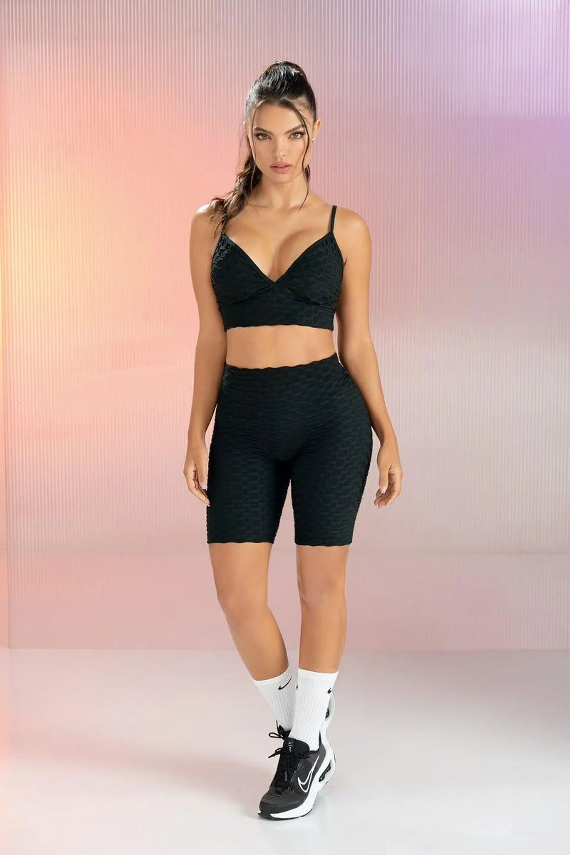 CONJUNTO X 2 TOP - CICLISTA Negro