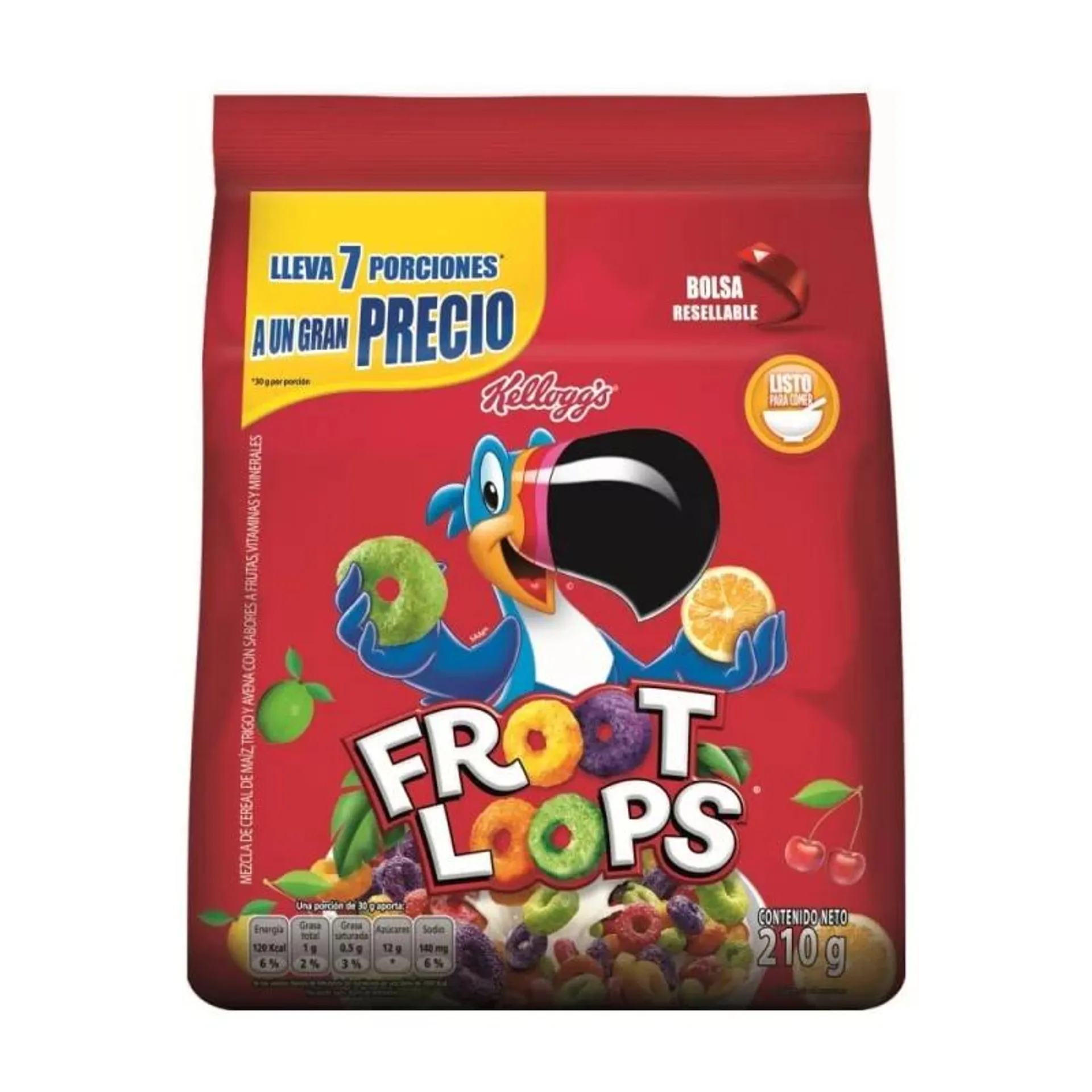 Cereal Froot Loops Kellogs Bolsa 210 g