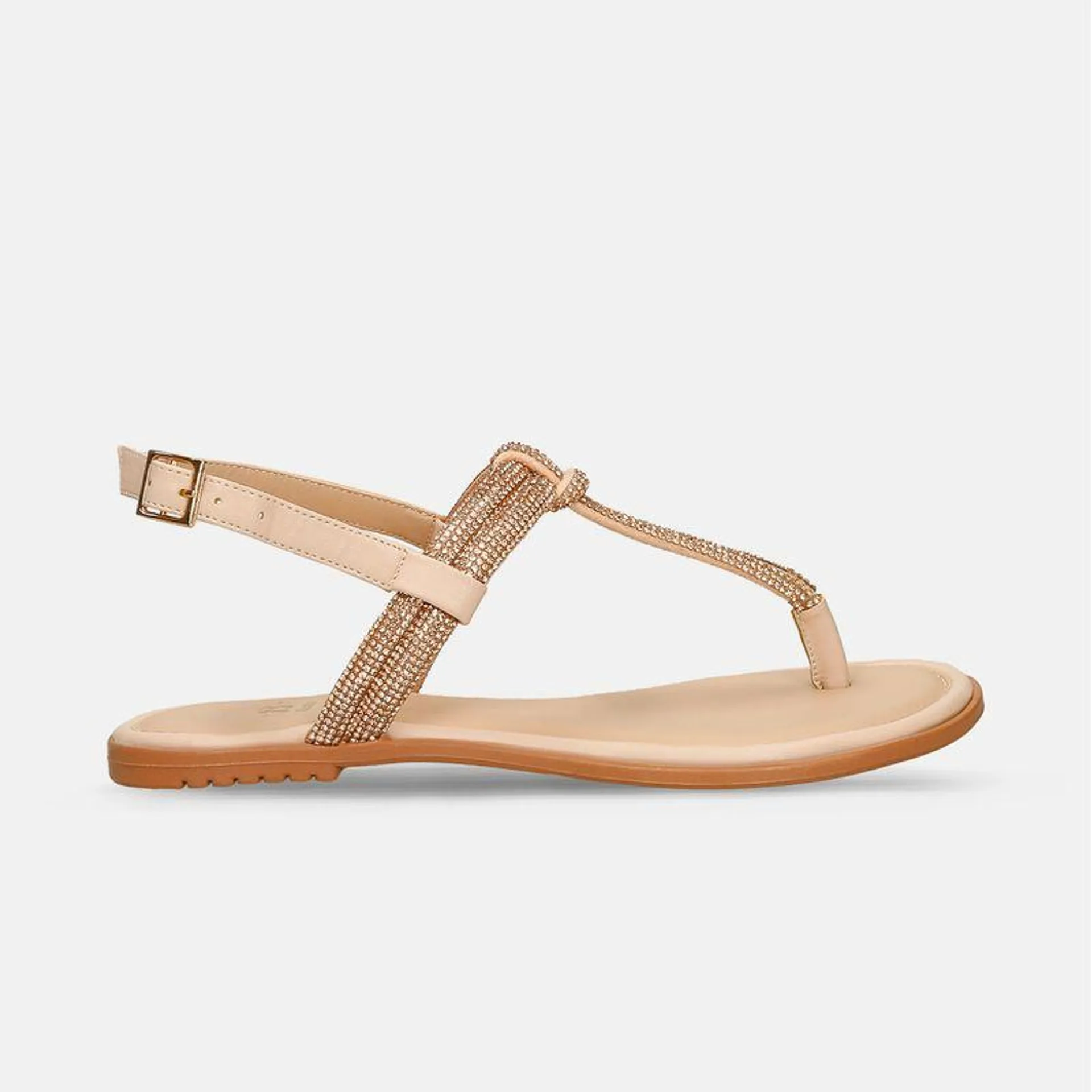 Sandalias Camel Bata Jemenina Mujer