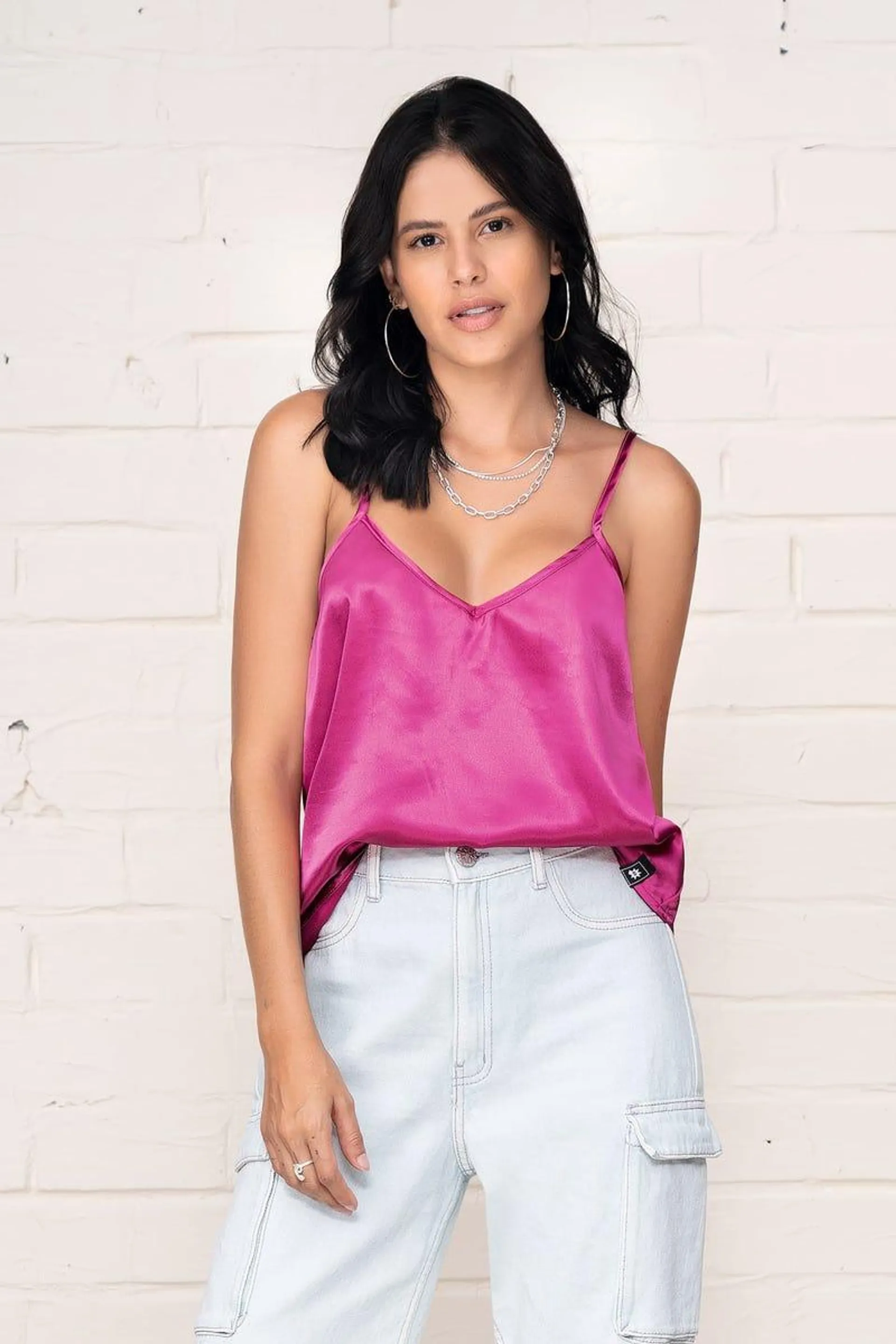 BLUSA TIRAS Rosado