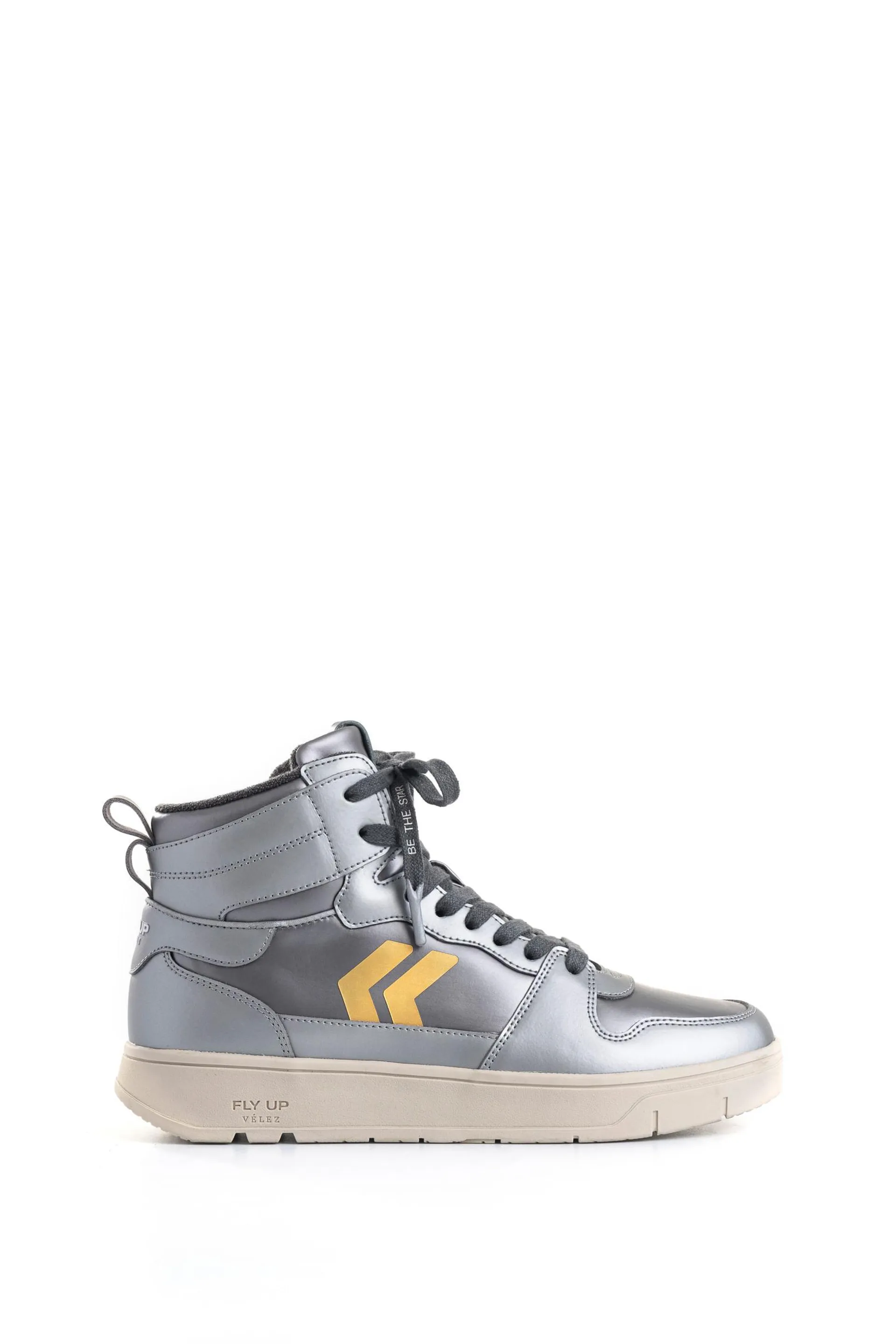 Tenis Fly Up Off en textil y cuero para mujer high top