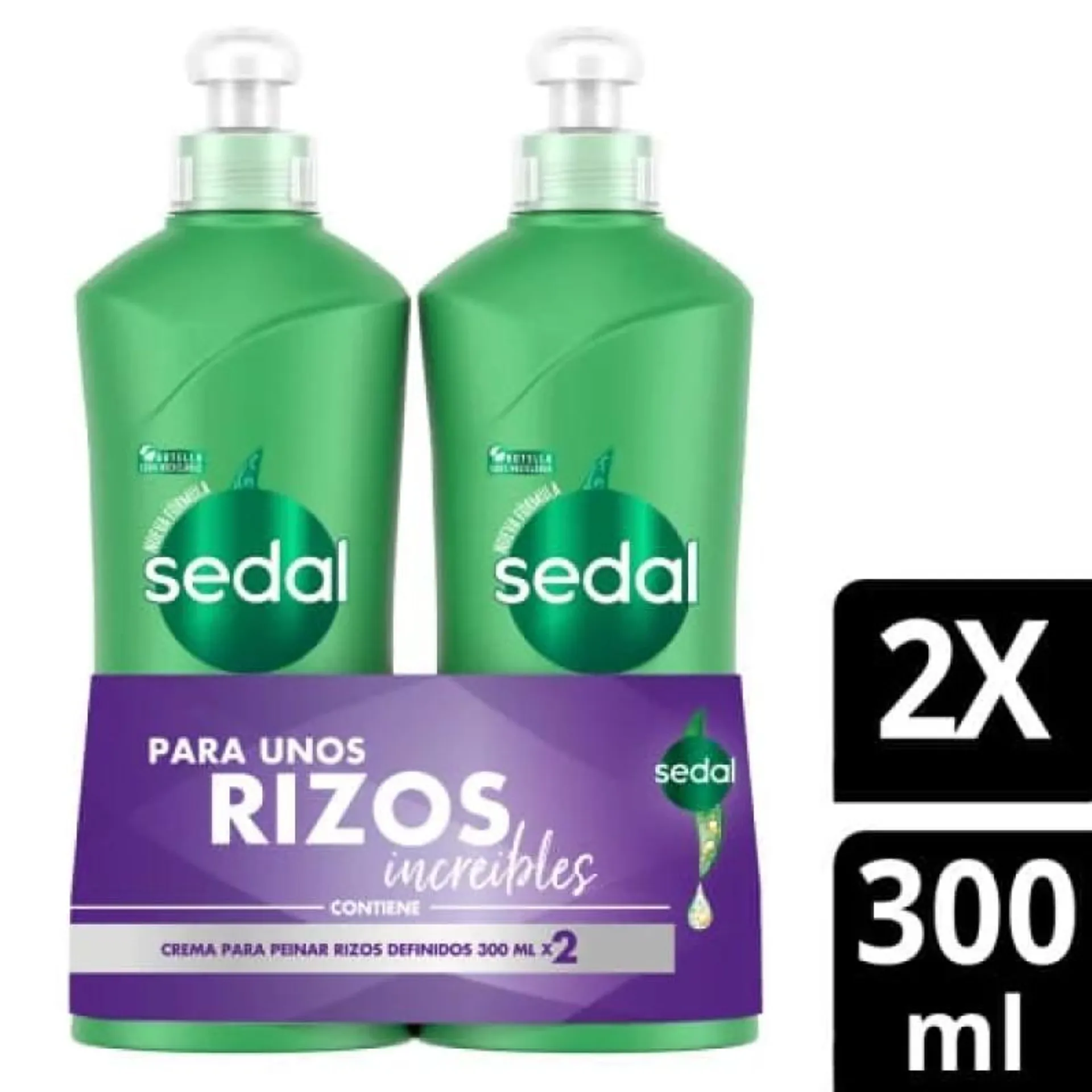 Crema Para Peinar Sedal 2 und X300 ml Rizos Obedientes