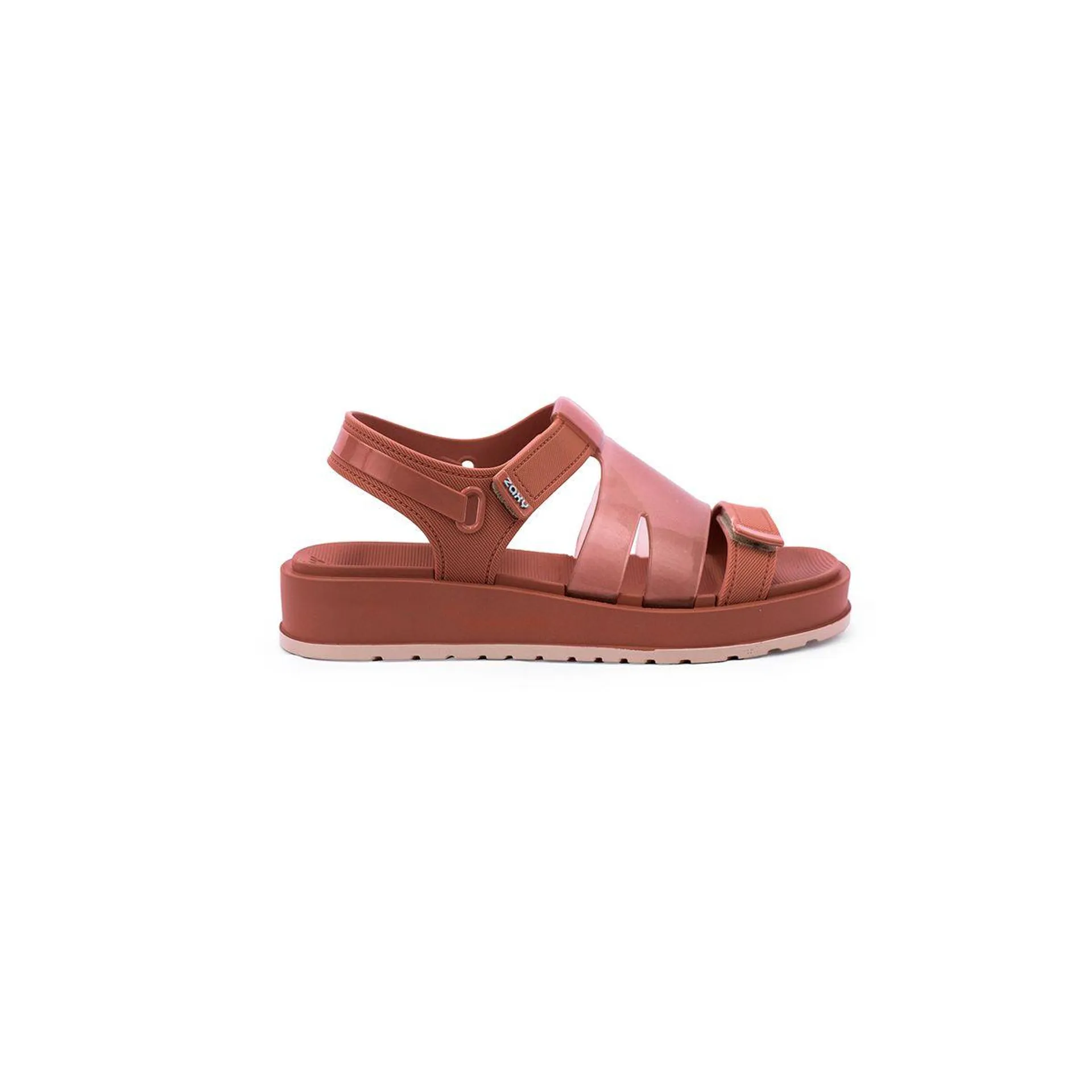 SANDALIAS NUDE OSCURO ZAXY MUJER