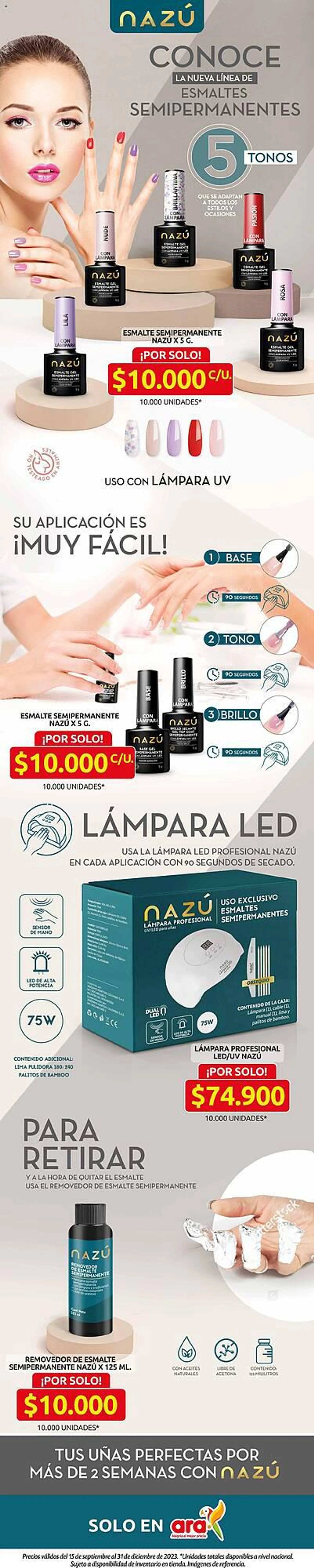 Catalogo de Catálogo Ara 21 de septiembre al 20 de octubre 2023 - Pag 1