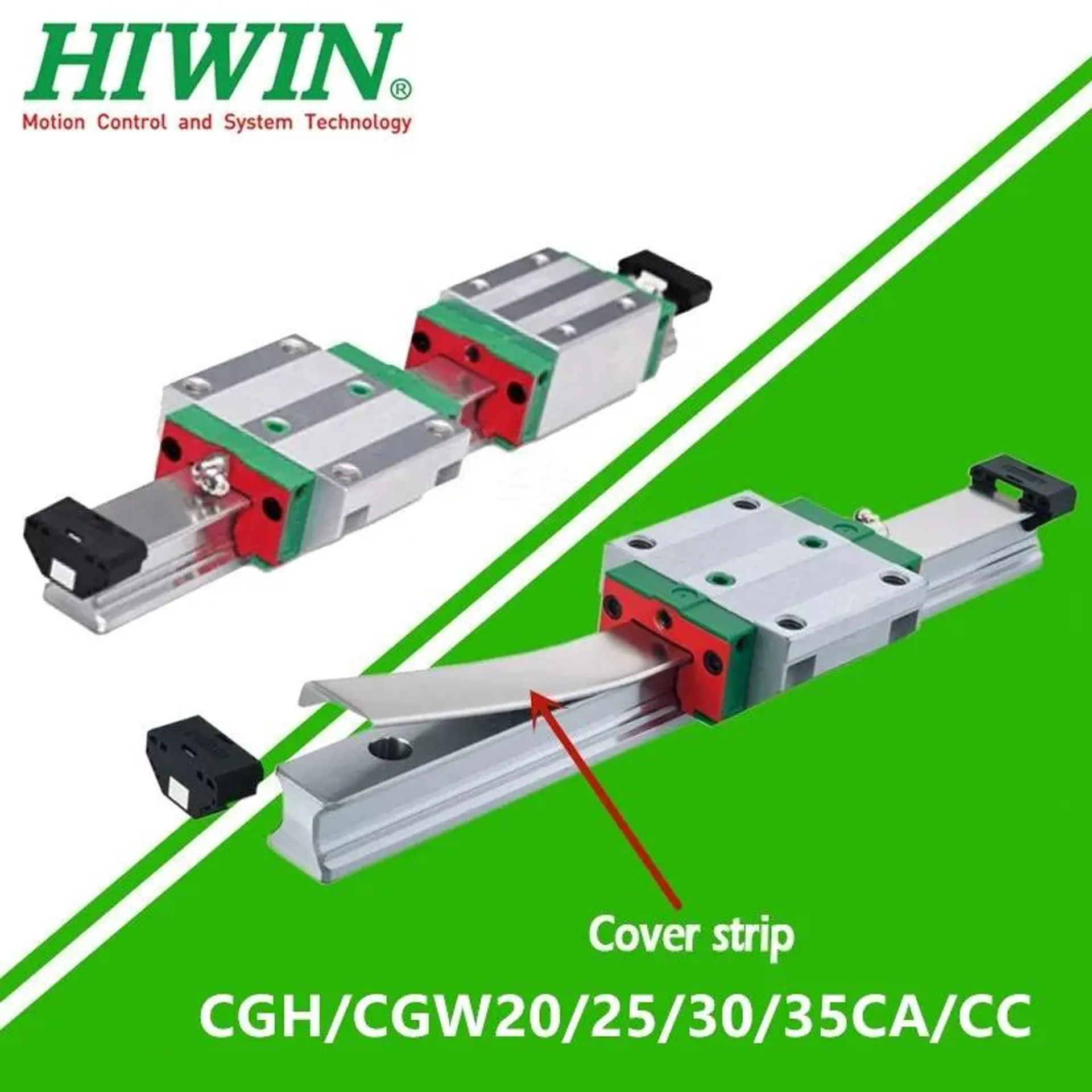 HIWIN Linear Rail Block Slider, High Dustproof, Anti Torque, CNC, CGH20CA, CGH30CA, CGH35CA, CGW20CC, CGW25CC, CGW30CC, CGW35CC,