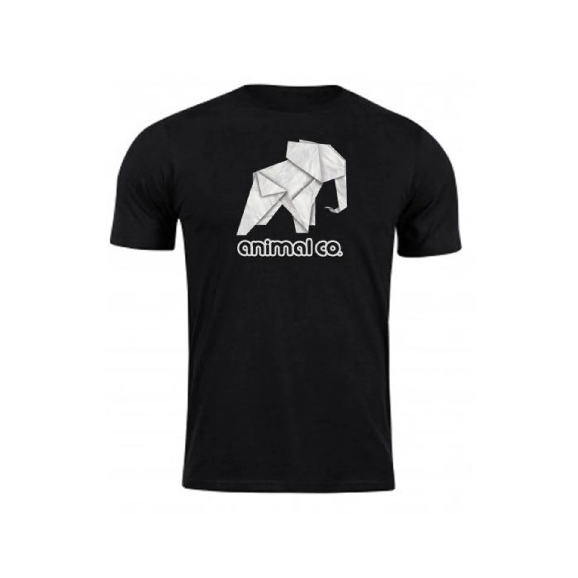 Camiseta Animal Co Origami Elefante Negro