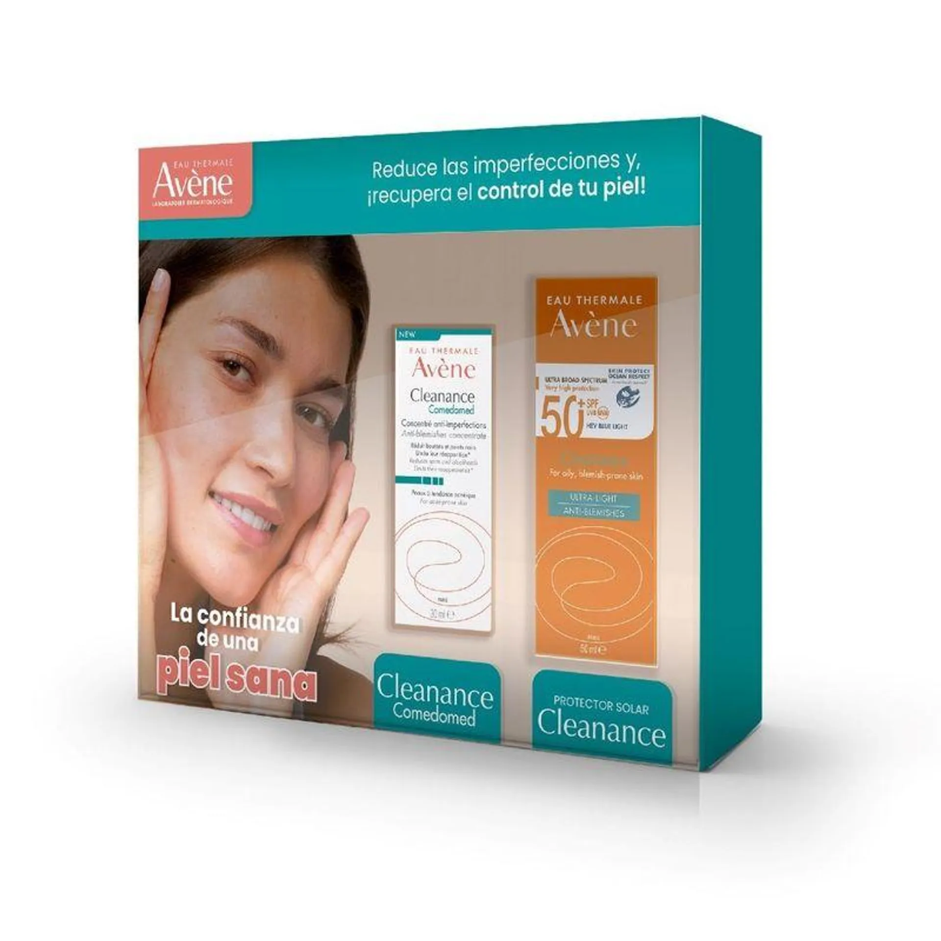 Kit Avene Protector Solar 50 + X 50ml + Comedomed X 30ml