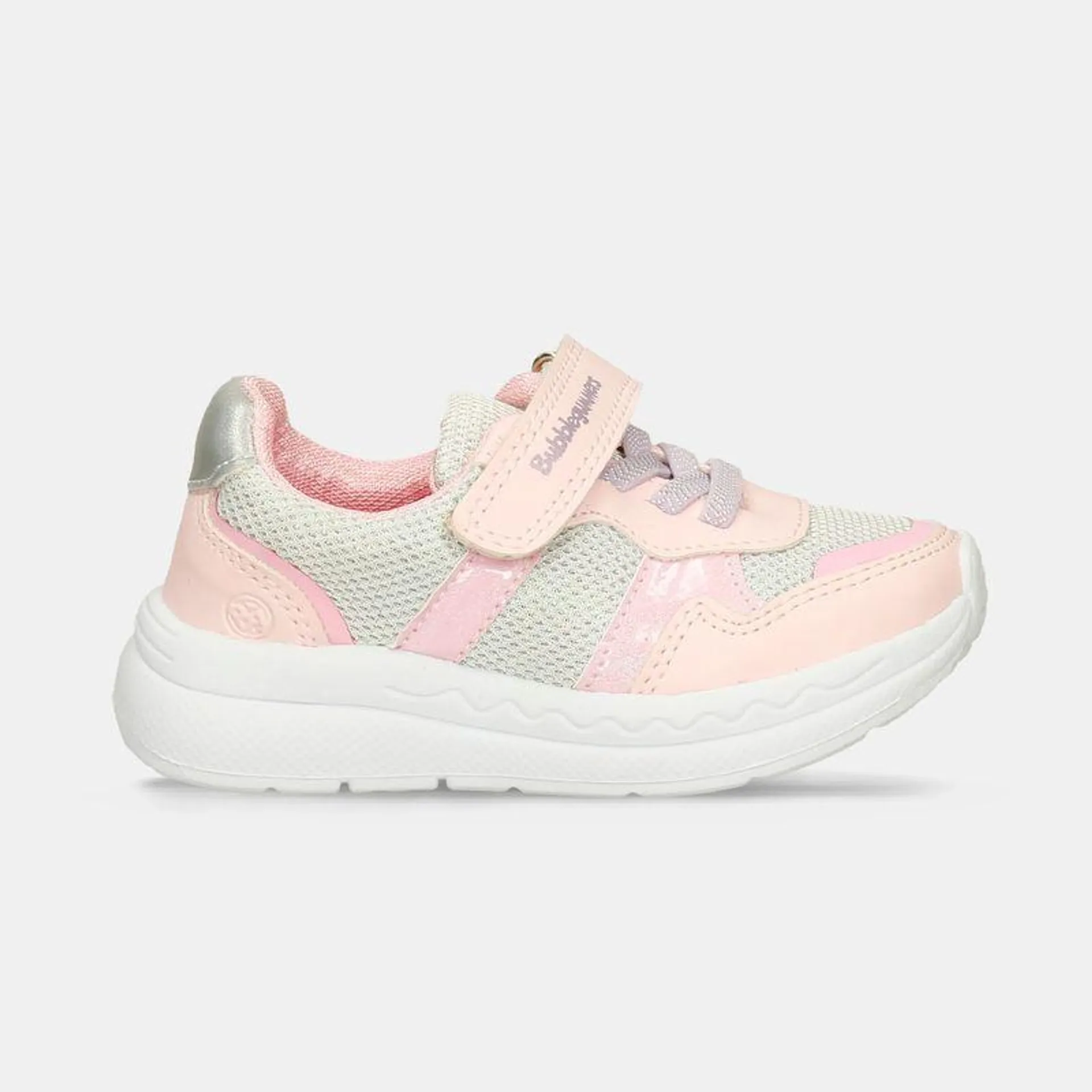 Tenis Casuales Rosado-Gris Bubblegummers Romanella Niña