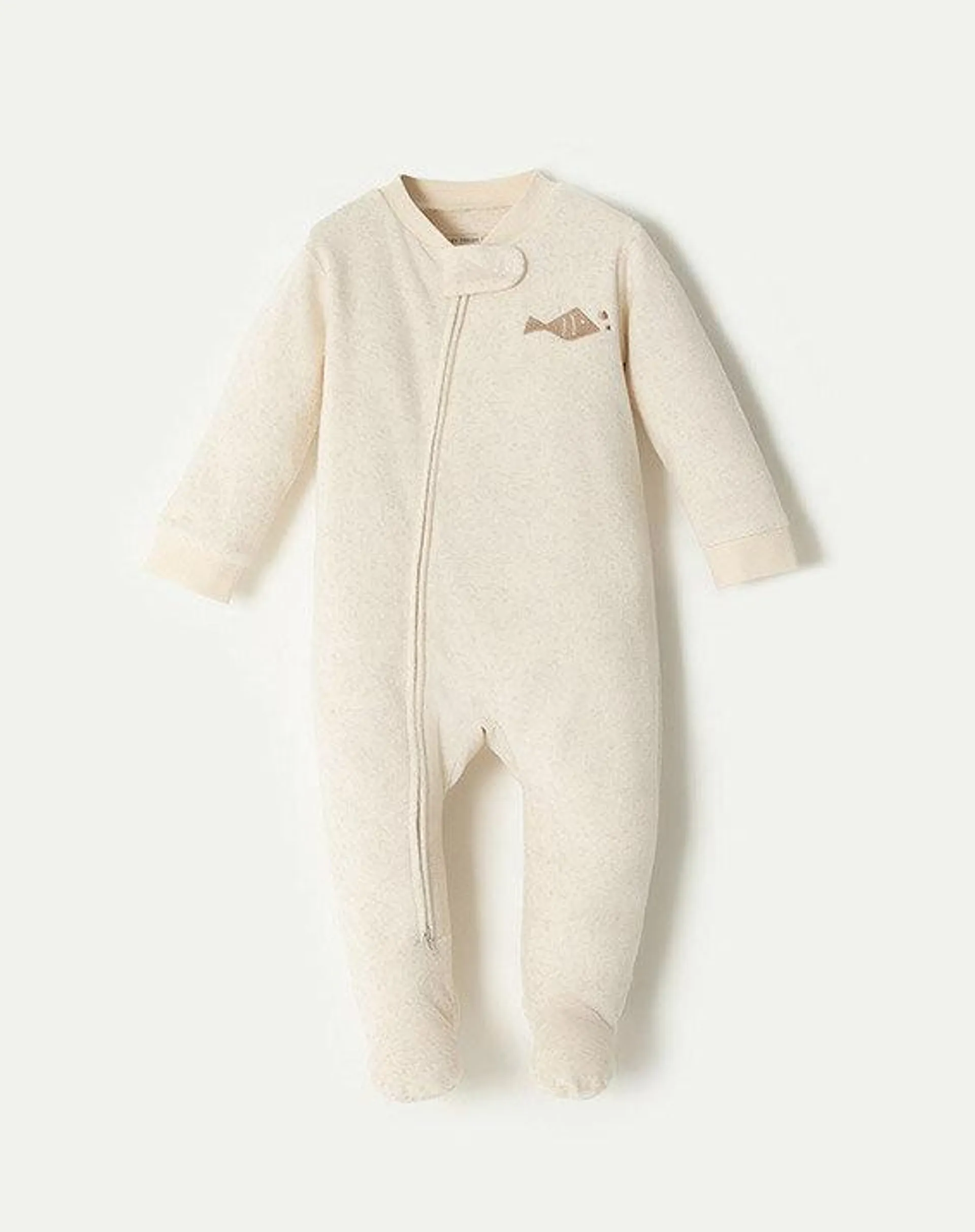 pijama soñar unisex habano jaspe 9-12m