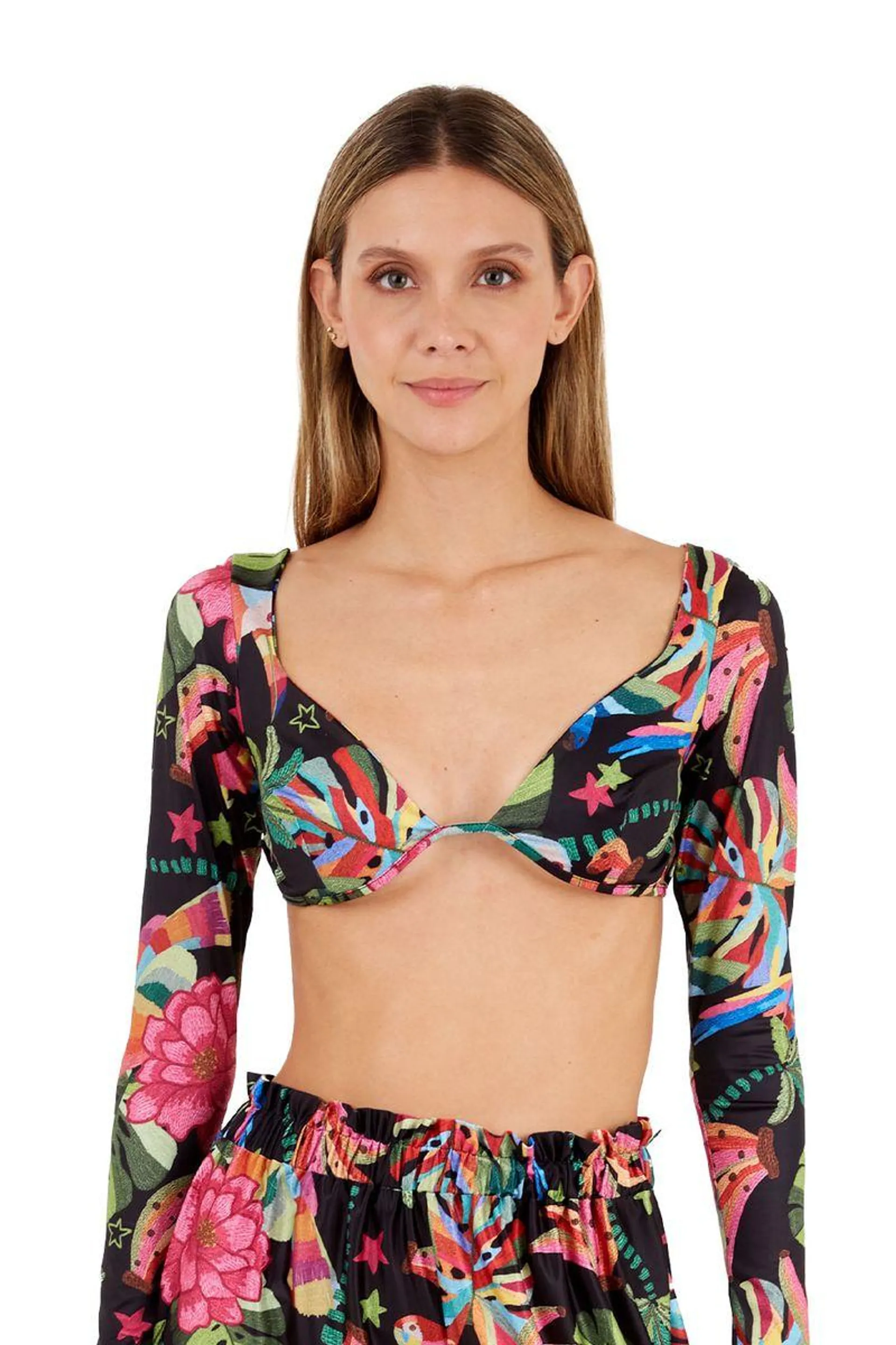 Top Estampado Negro para mujer Renata