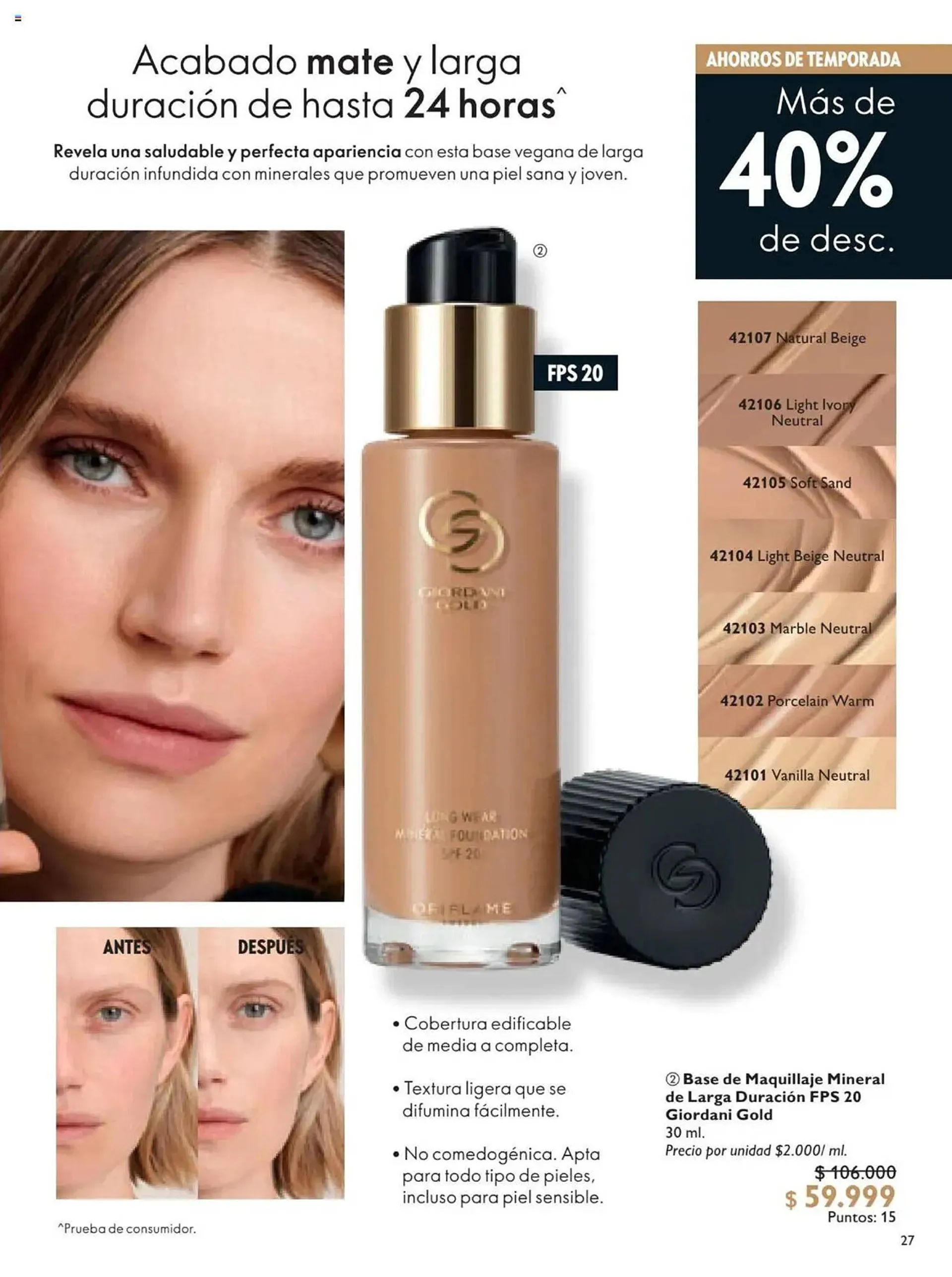 Catalogo de Catálogo Oriflame 28 de diciembre al 17 de enero 2025 - Pag 27