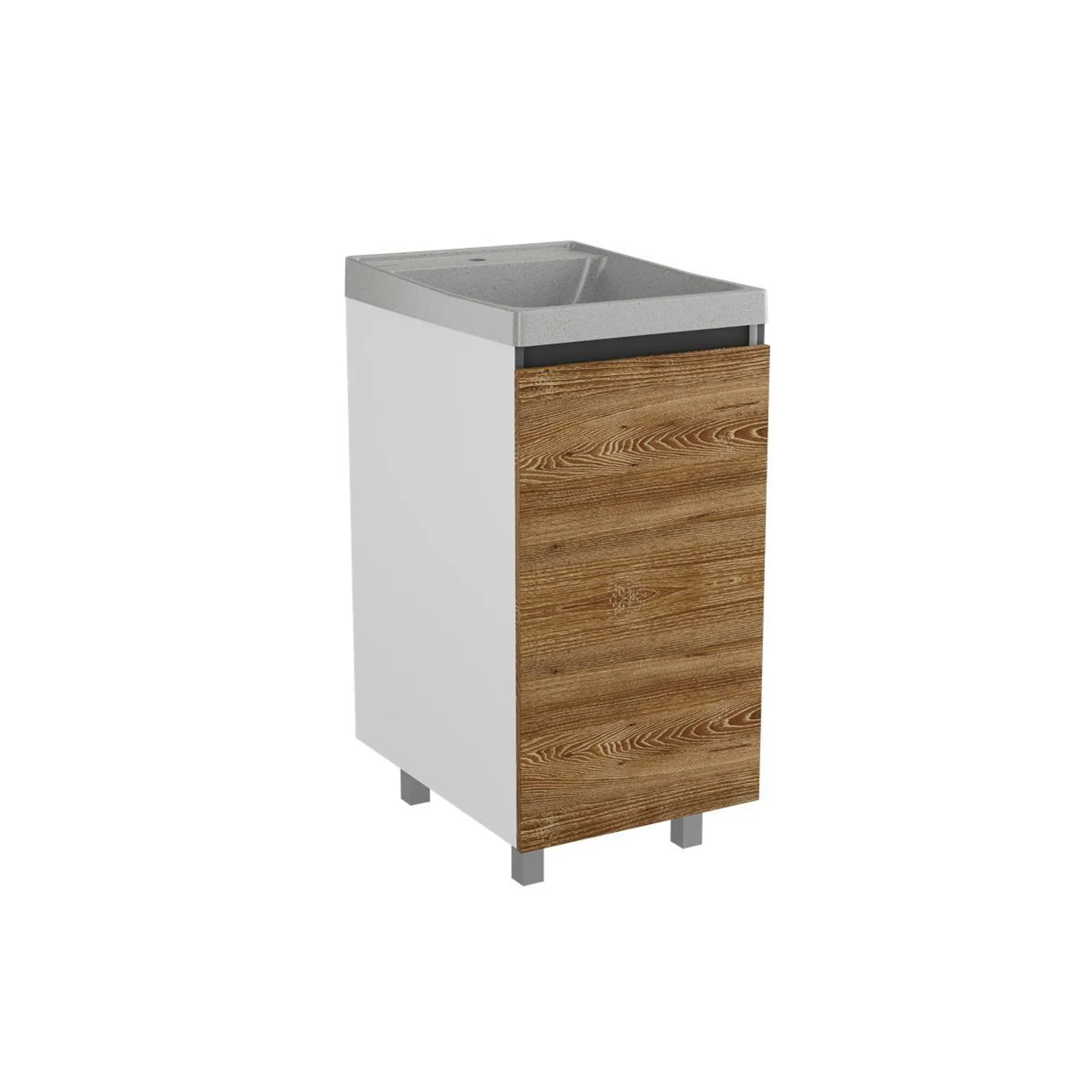 Lavadero Premium II Petite Gris Mueble Soho