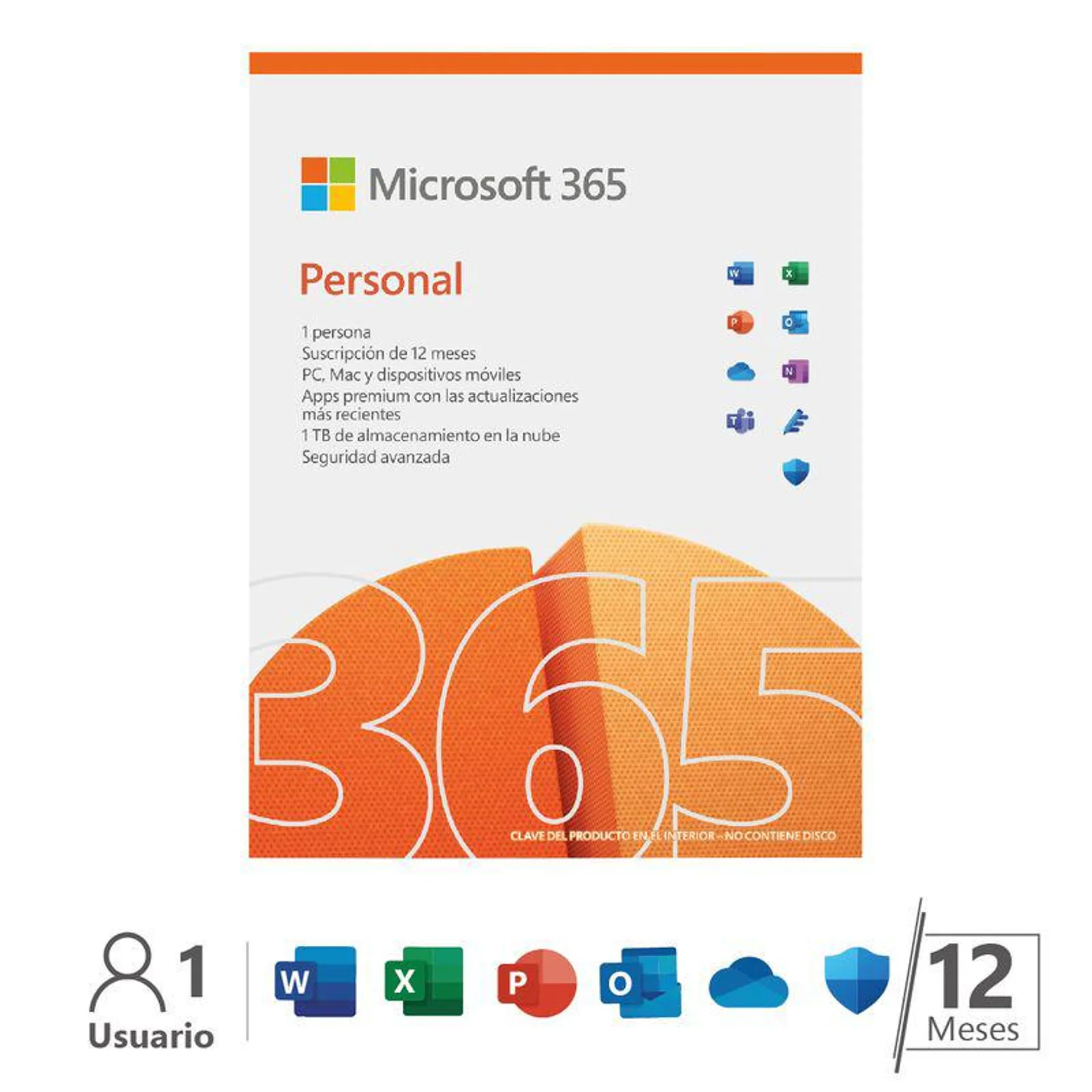 Tarjeta office Microsoft 365 personal