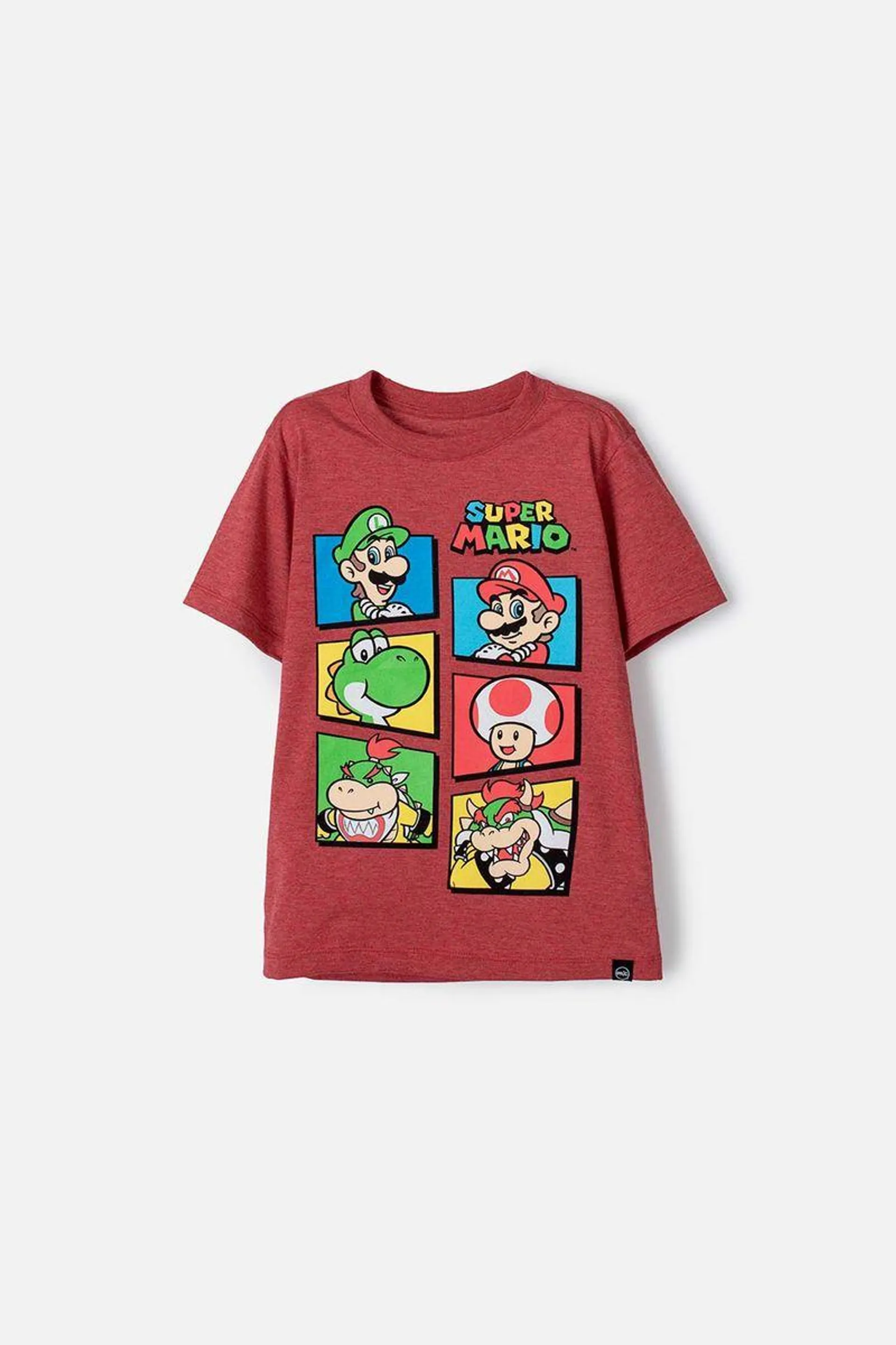 Camiseta Nintendo Of America manga corta rojo para niño