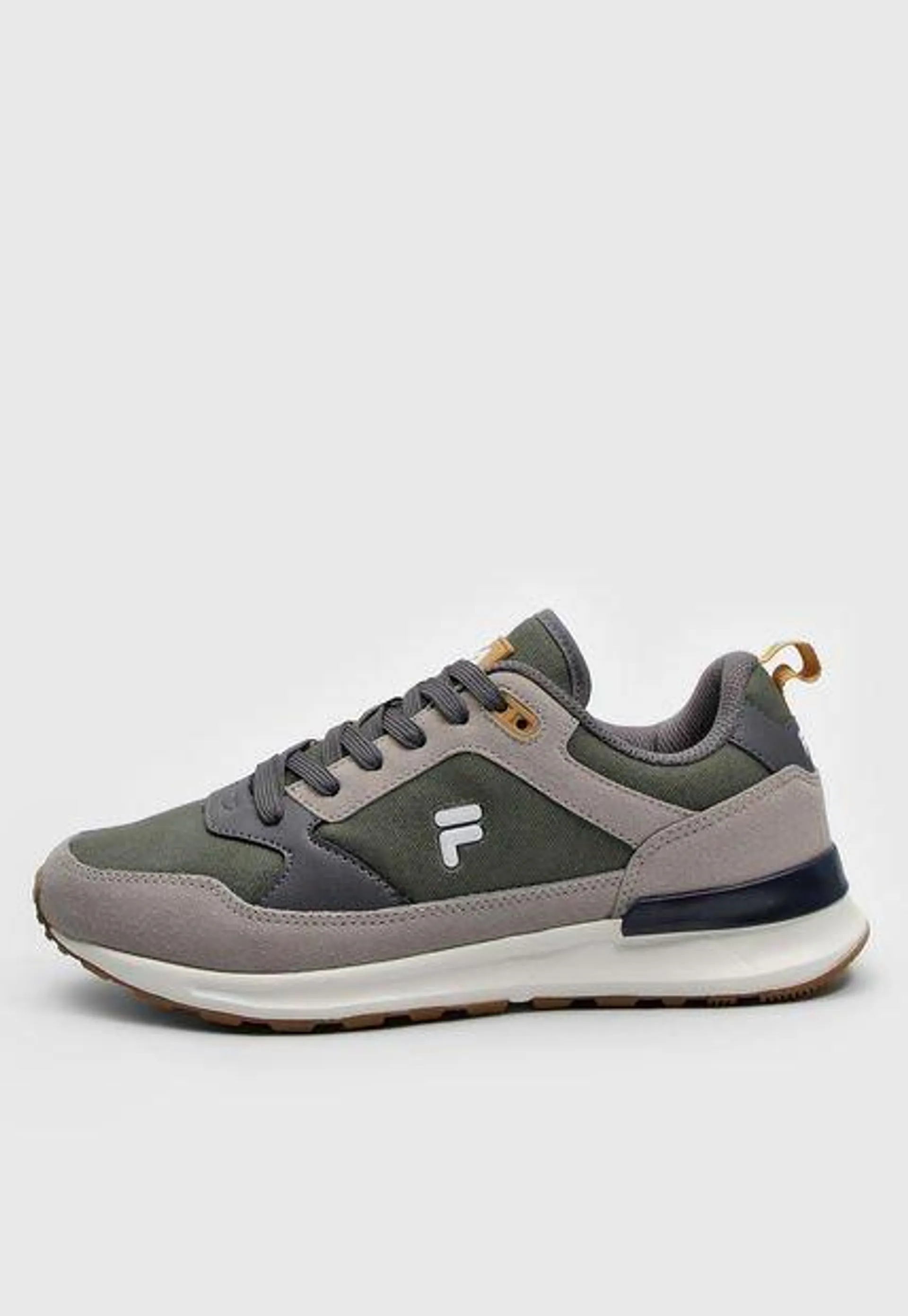 Tenis Lifestyle Verde-Gris-Ocre Fila Trihur