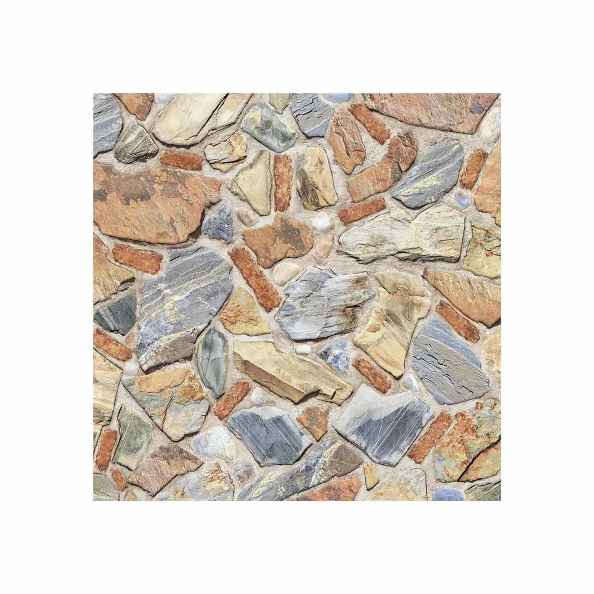 Piso Ceramico Aran Multicolor Cu 55.2X55.2 Para Exteriores