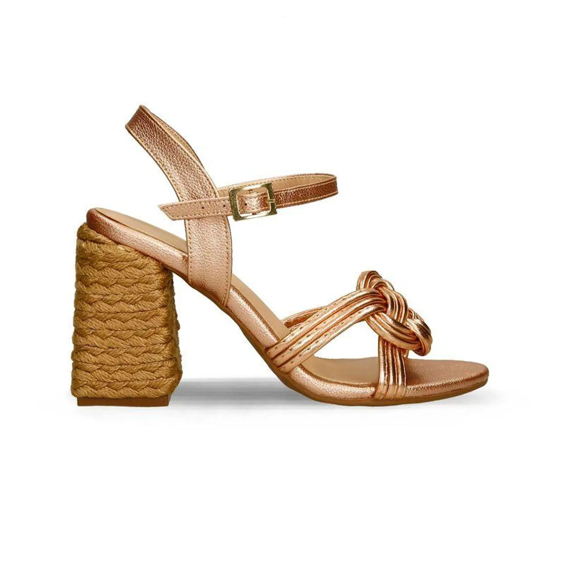 Sandalias Oro Rosa Bata Heliana Mujer