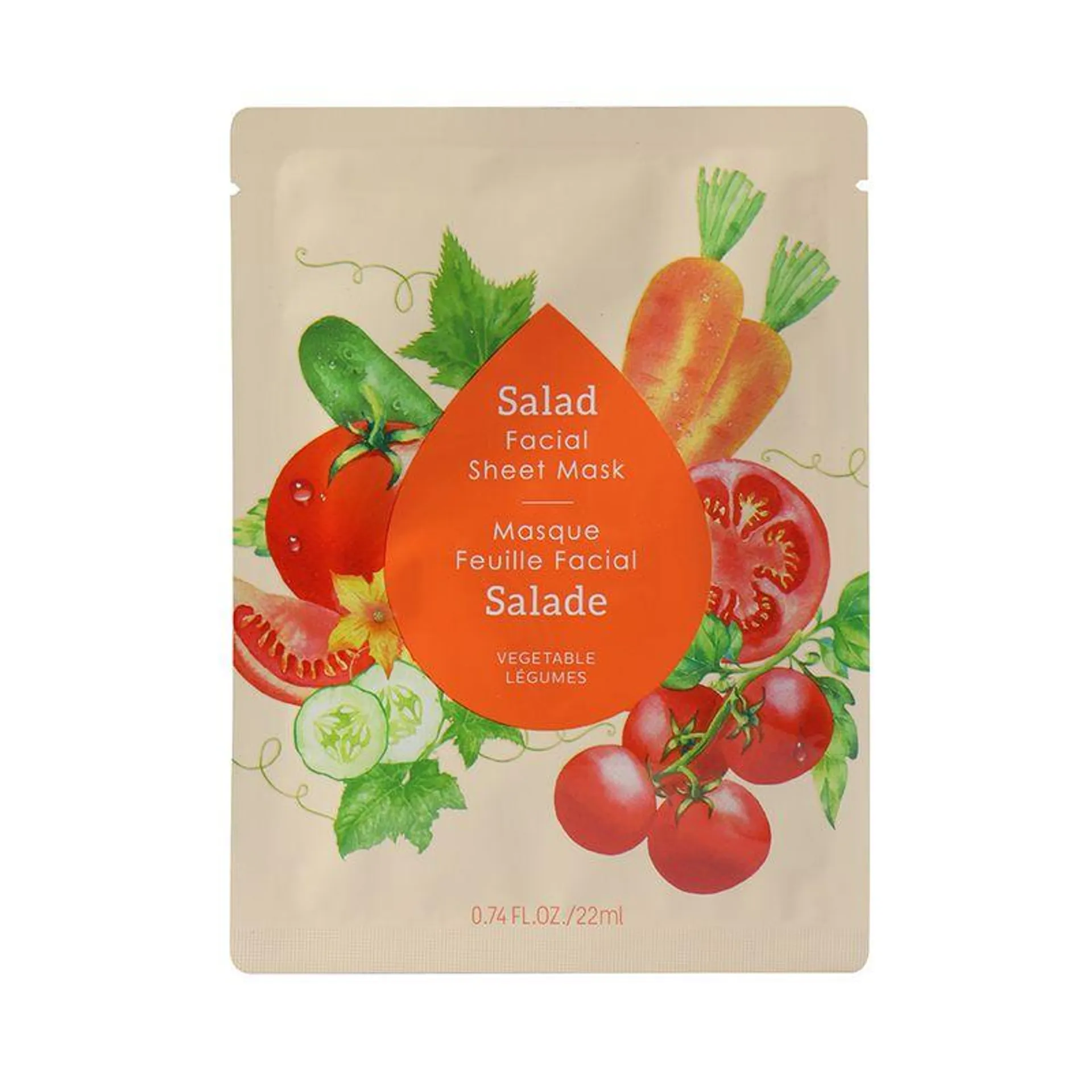 Mascarilla Facial Salad de Vegetales