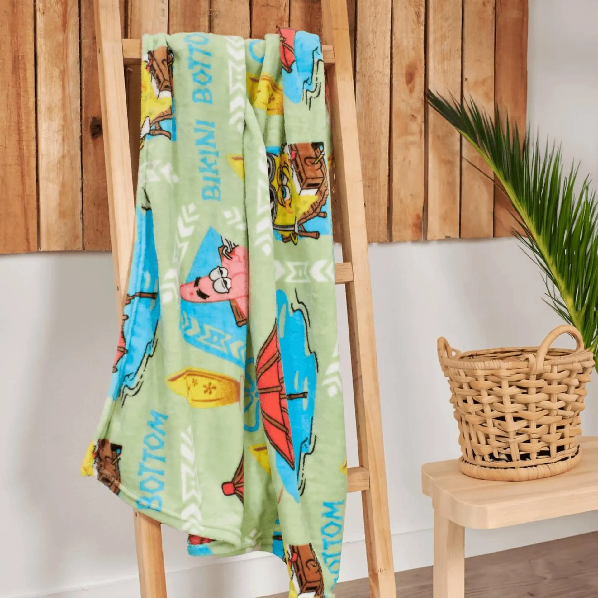 Manta Flannel estampación rotativa Bob tiki 95 x 115 cm