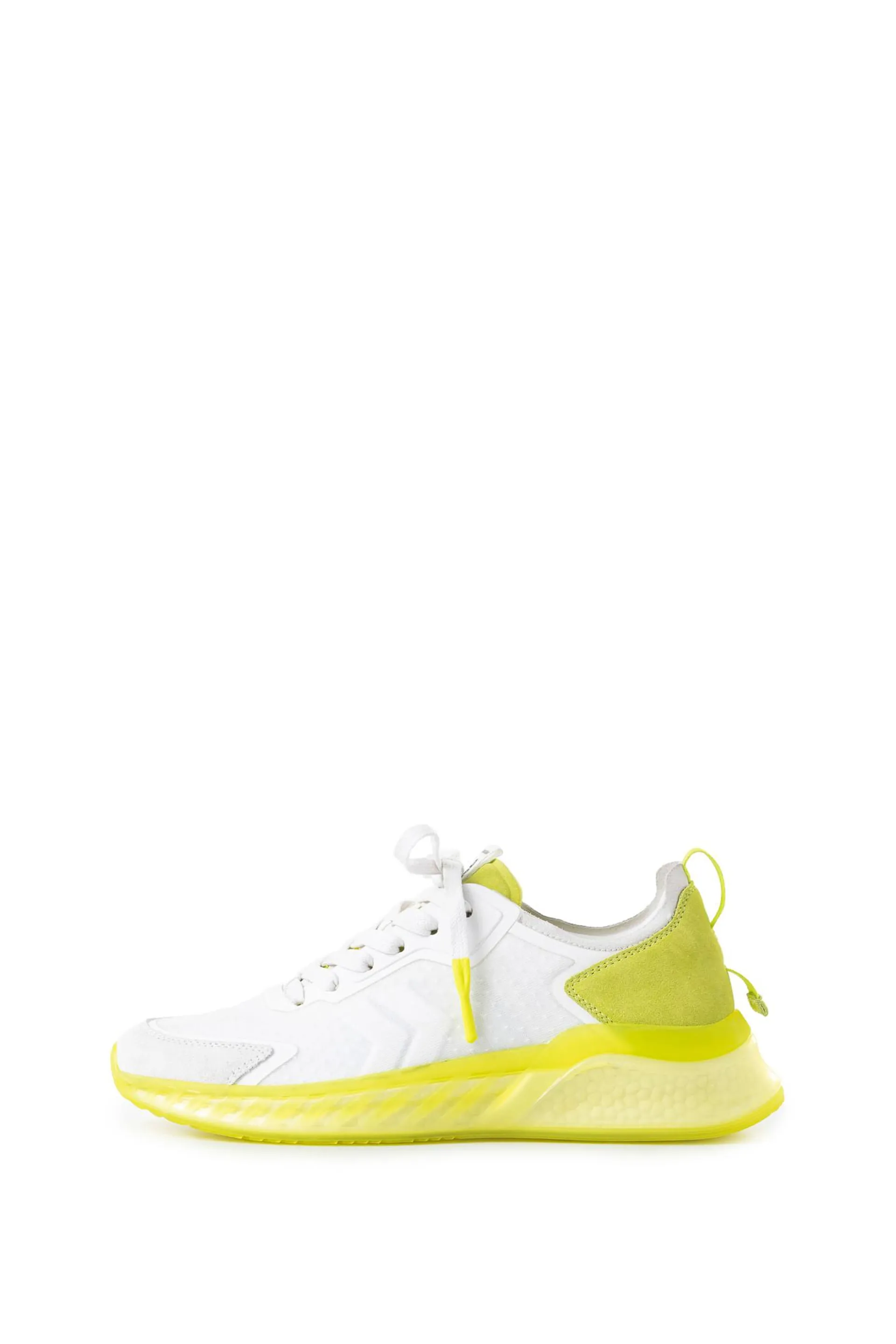 Tenis Fly Up Life de cuero para mujer detalles contraste