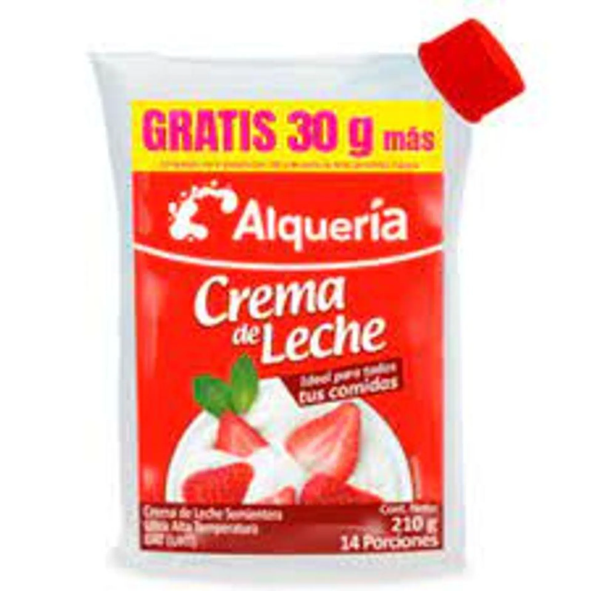 CREMA DE LECHE ALQUERIA*210GR EXTCON*30G
