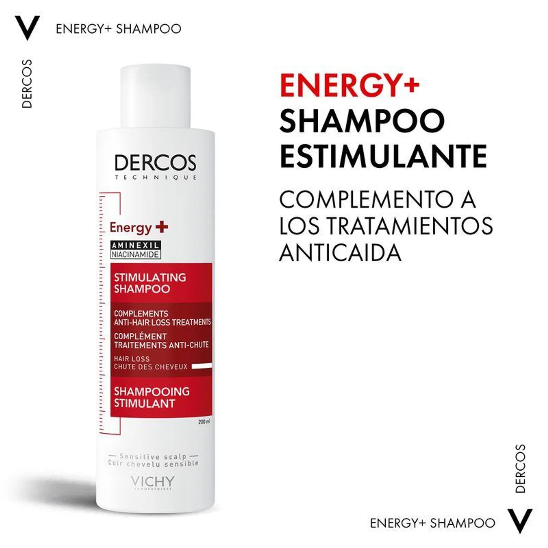 Shampoo Estimulante Anticaida Vichy Dercos Technique 200 Ml