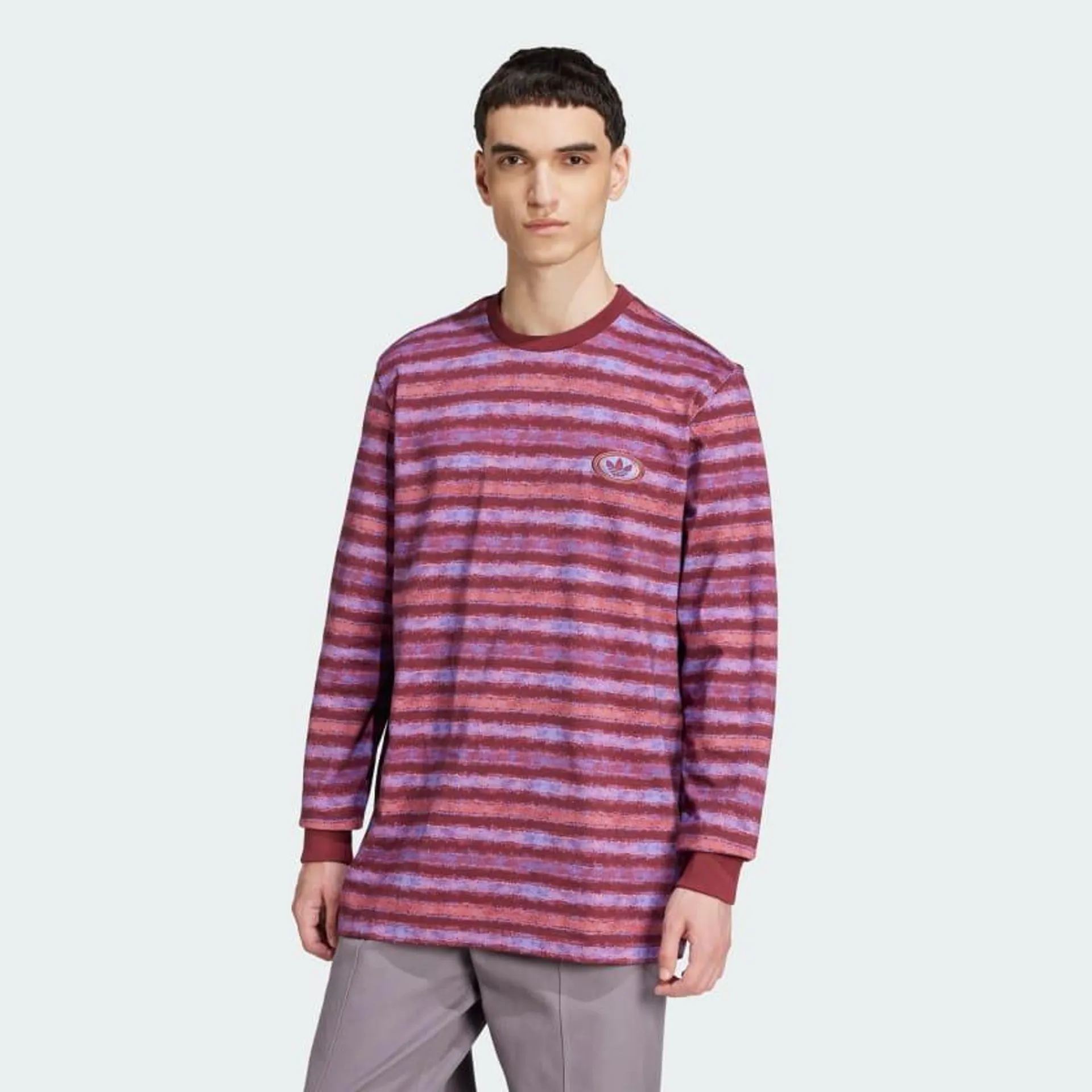 LS STRIPE TEE