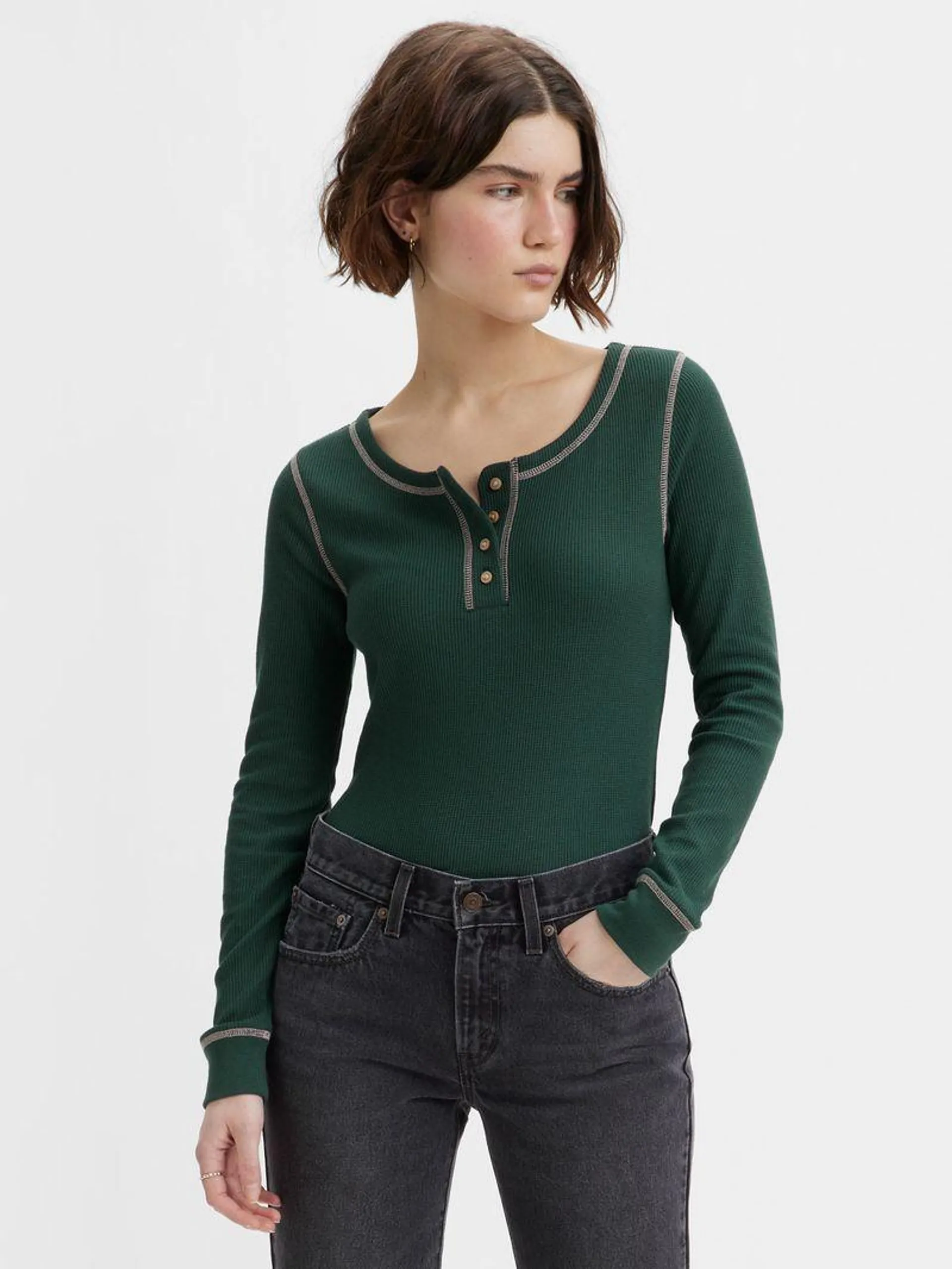 Camibuzo Levi’s® Henley Para Mujer