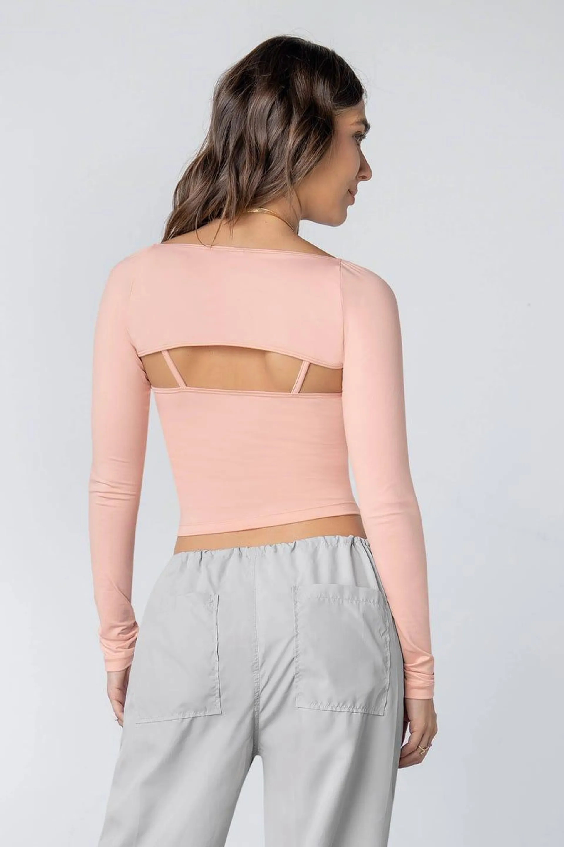 CONJUNTO X 2 CROP TOP - TOP Rosado