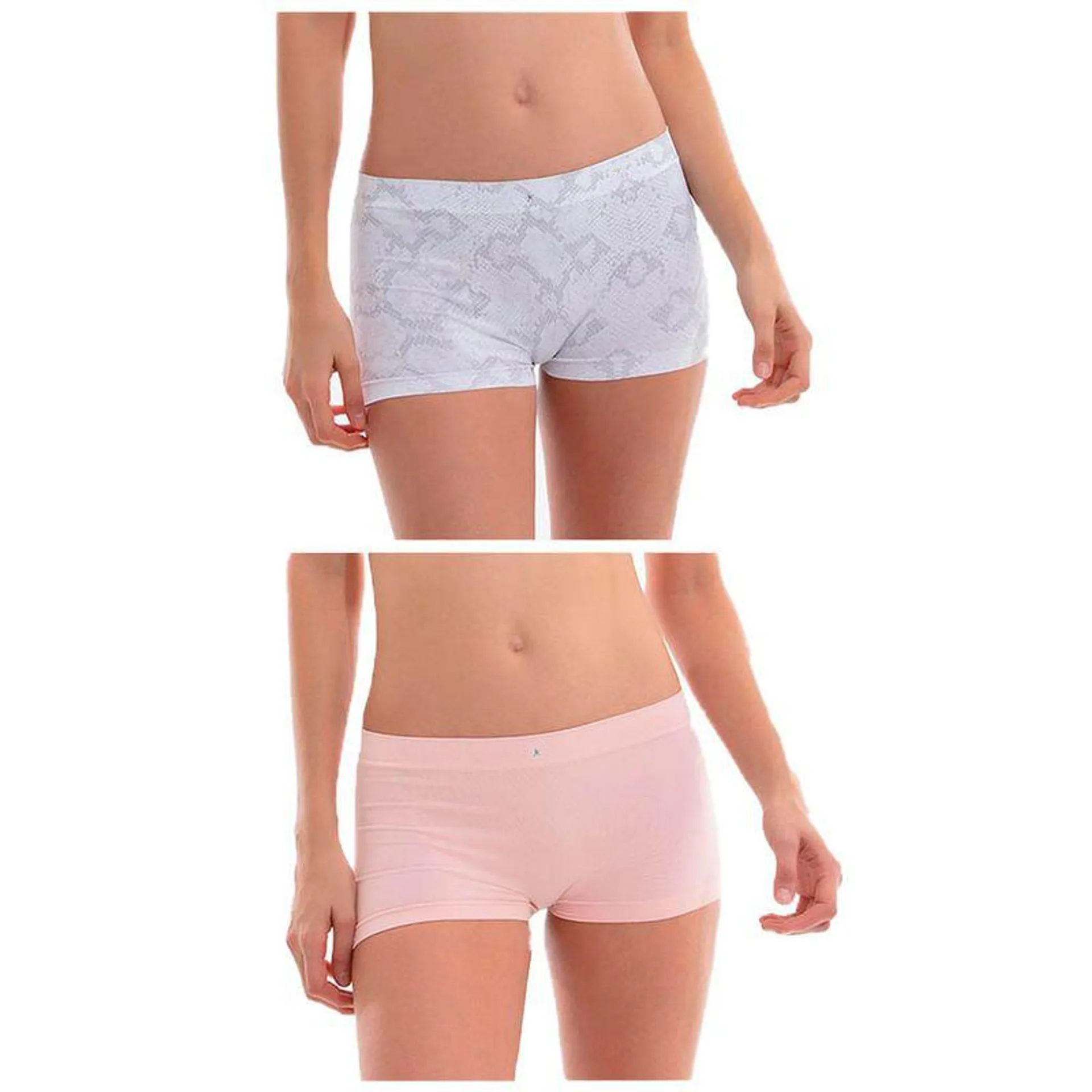 Duo Boxer Normal Casual Tic Tac Punto Blanco