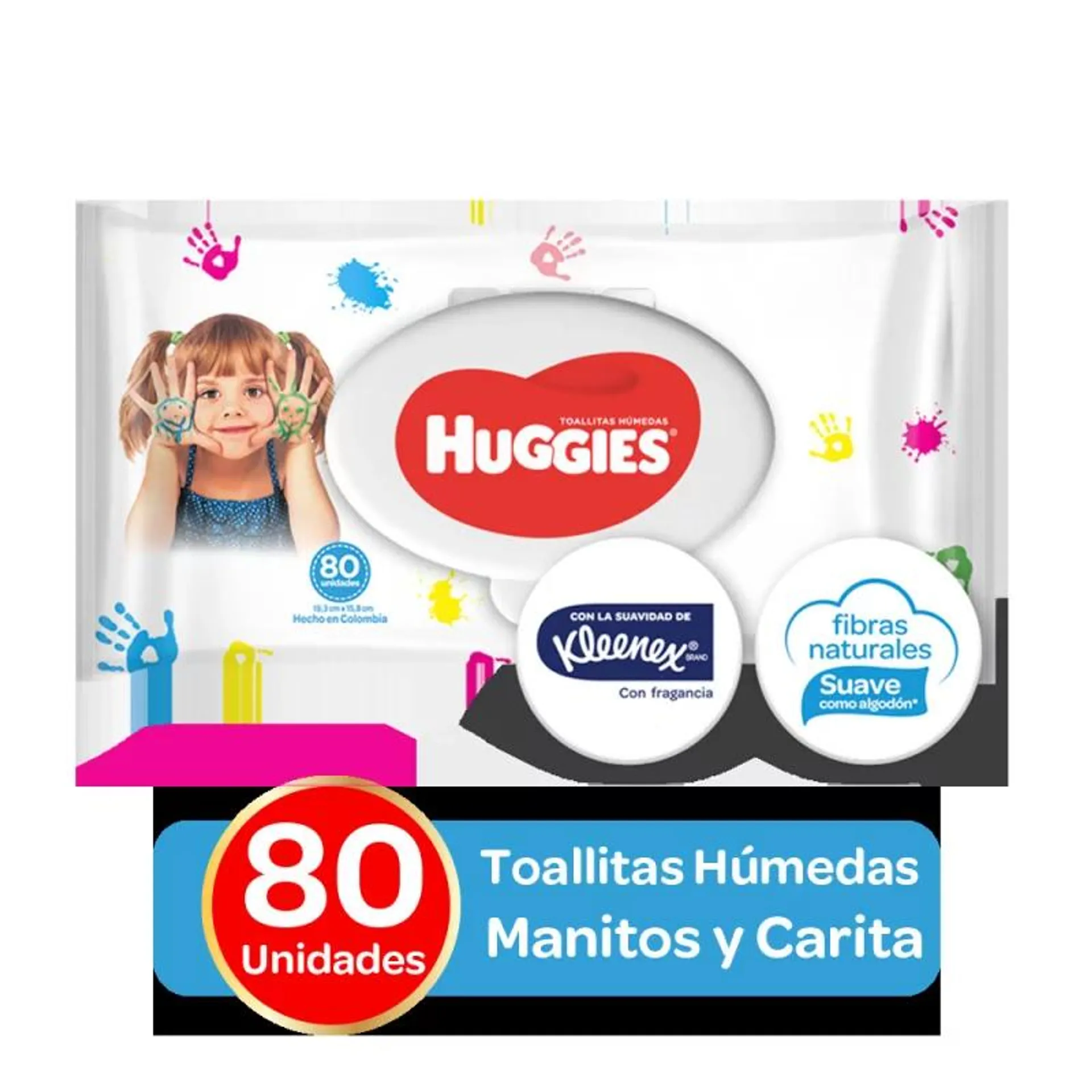 Toallitas Huggies 80 Manitas Y Caritas