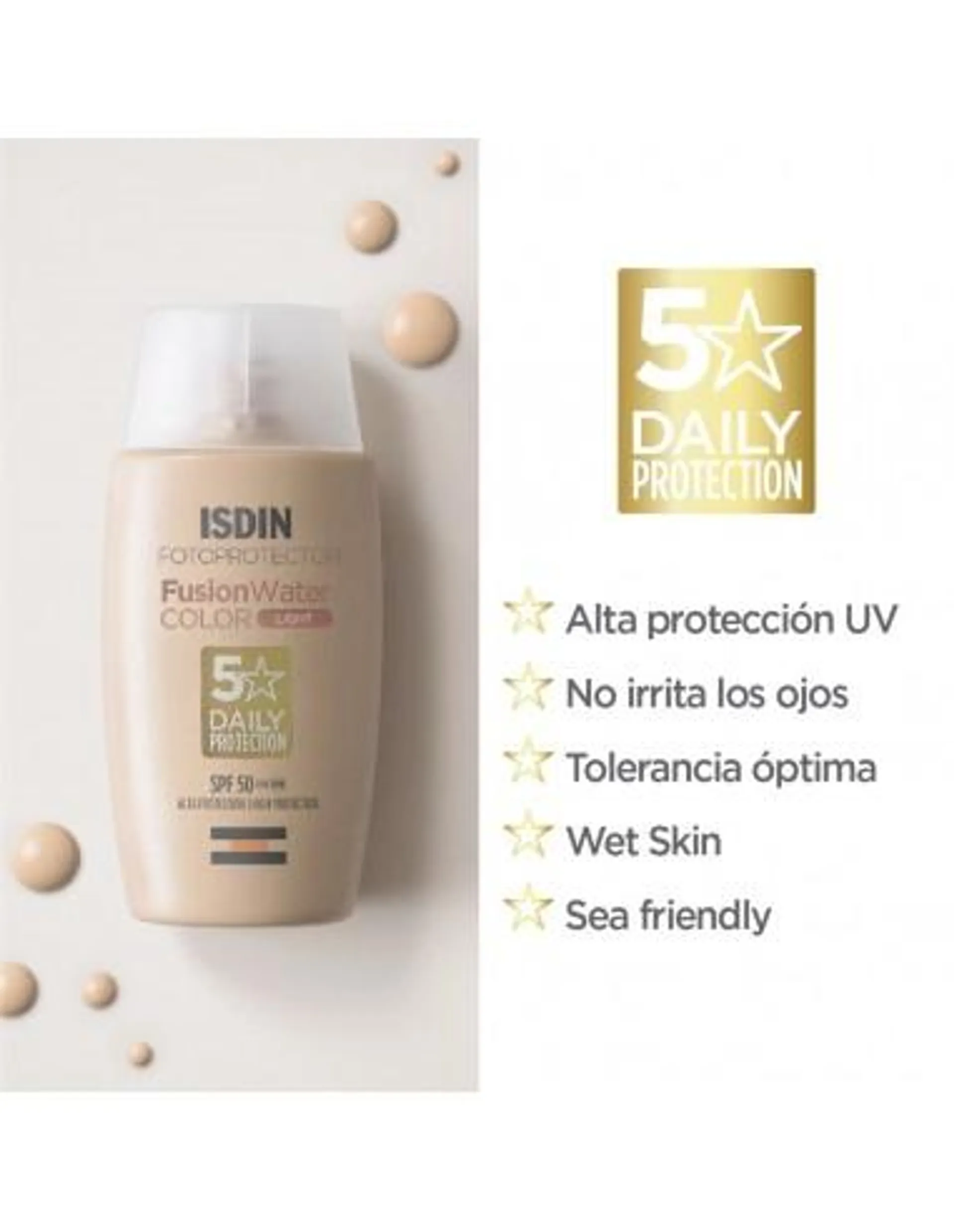Fotoprotector Fusion Water Color Ligth SPF50+ X 50ML
