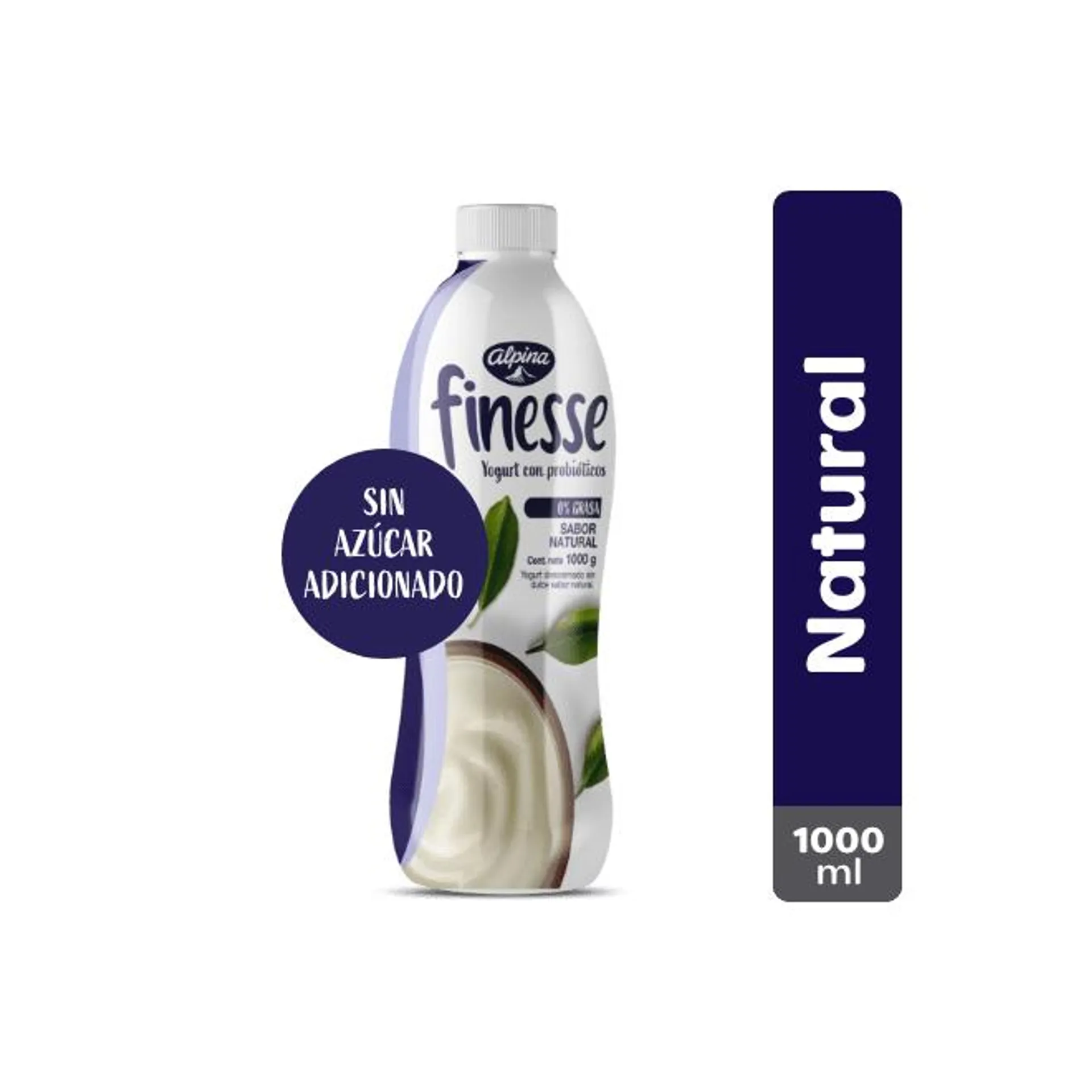 Yogurt Finesse Natural Botella 1000 ml