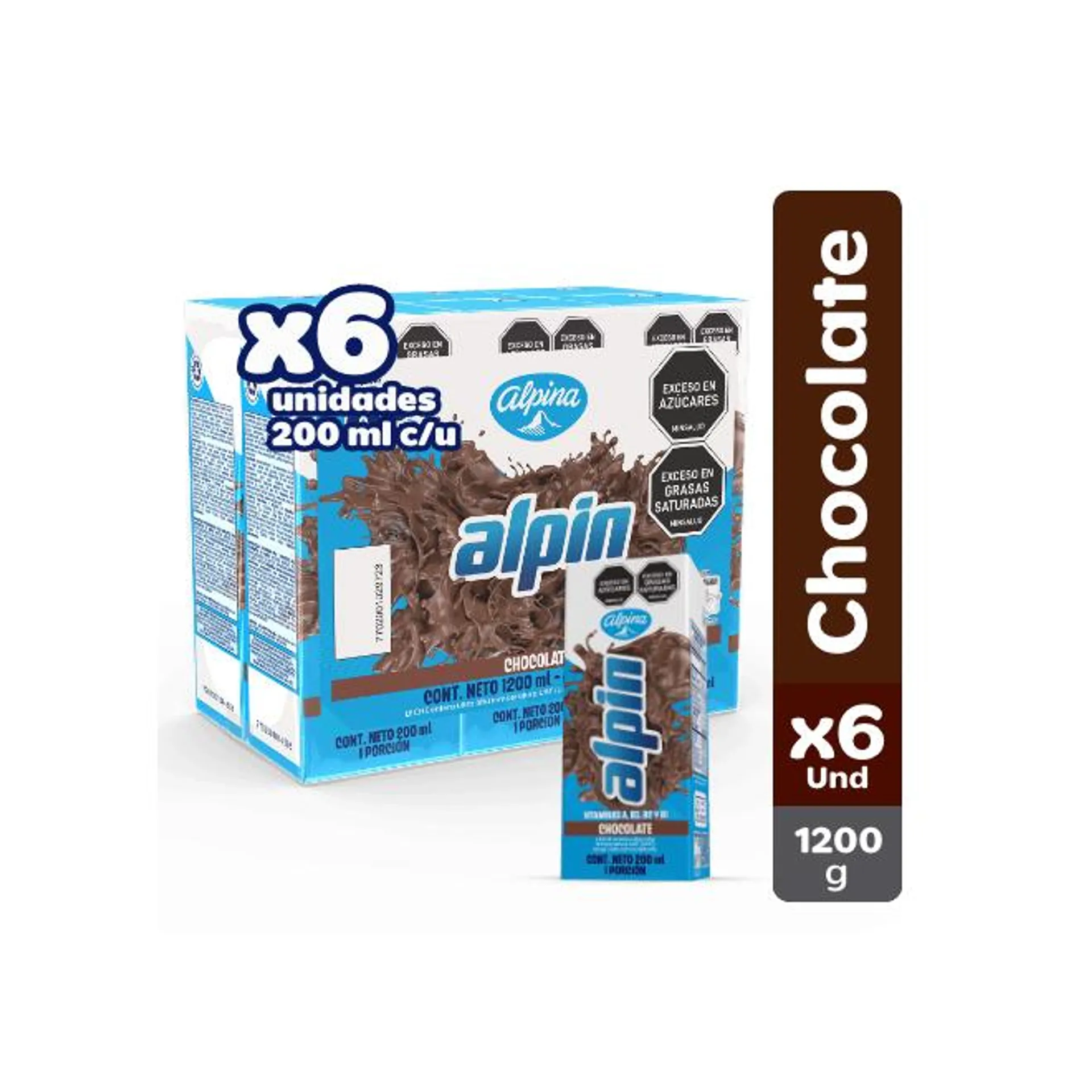 Alpin Chocolate x6 Und Caja 200 g