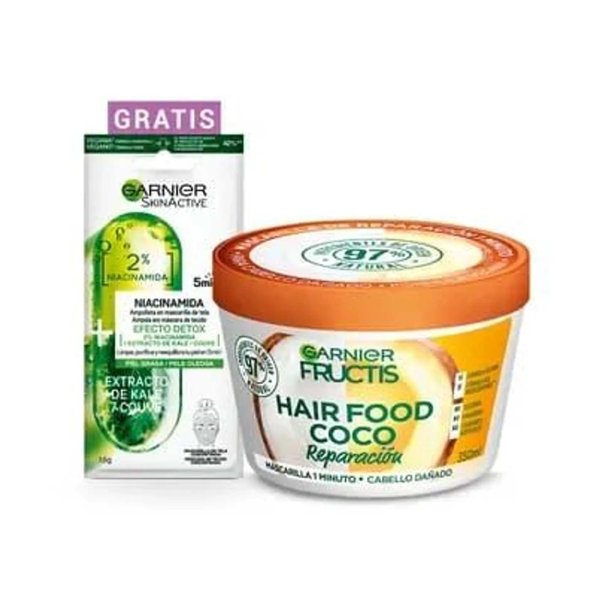 Mascarilla Capilar Garnier Hairfood Coco x 350ml