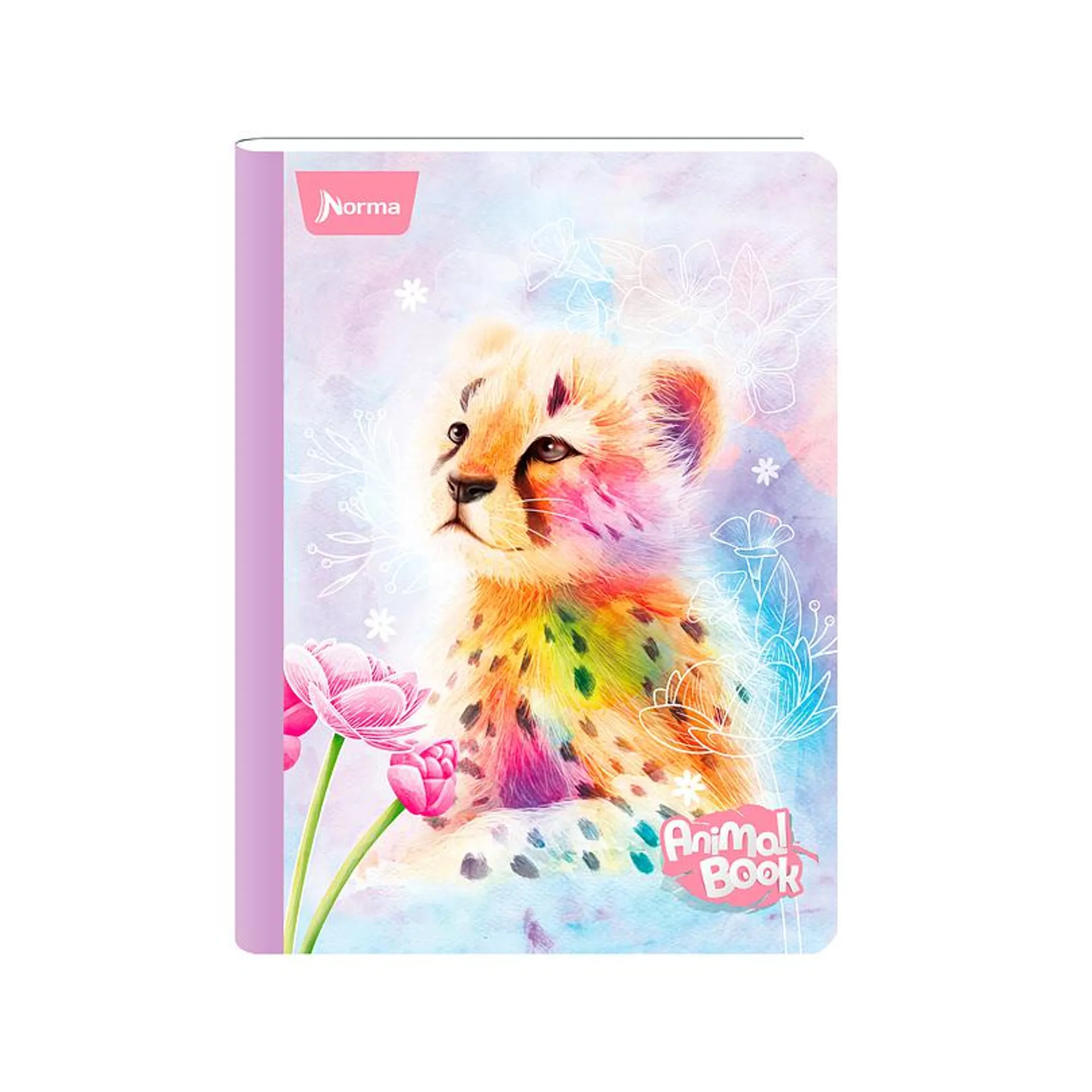 Cuaderno Cosido Pasta Dura Animal Book 90 Hojas Cuadros